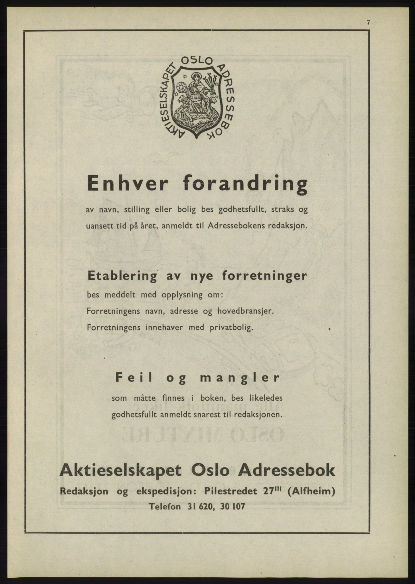 Kristiania/Oslo adressebok, PUBL/-, 1945, p. 33