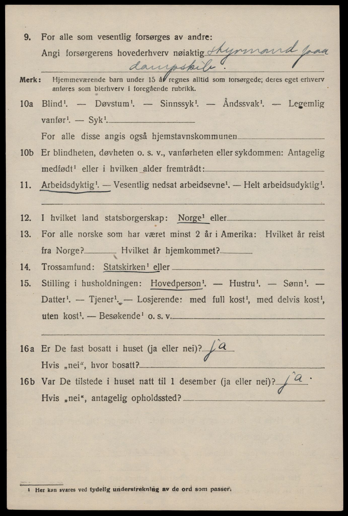 SAST, 1920 census for Høle, 1920, p. 1360