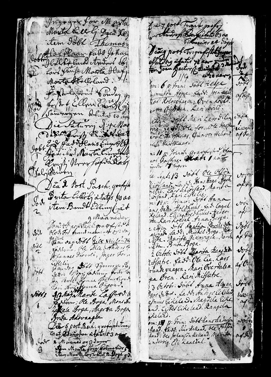 Os sokneprestembete, SAB/A-99929: Parish register (official) no. A 6, 1669-1719, p. 119