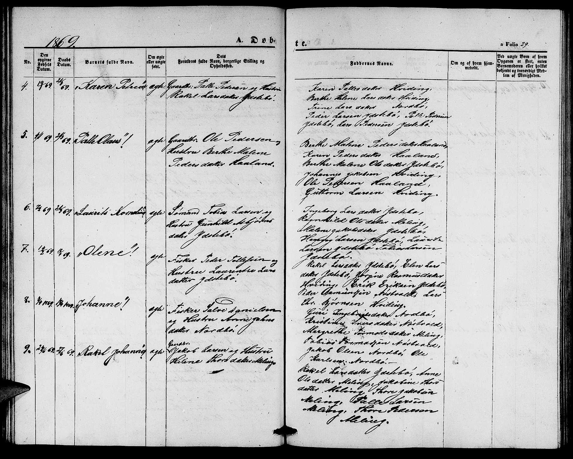 Rennesøy sokneprestkontor, SAST/A -101827/H/Ha/Hab/L0003: Parish register (copy) no. B 3, 1855-1888, p. 29
