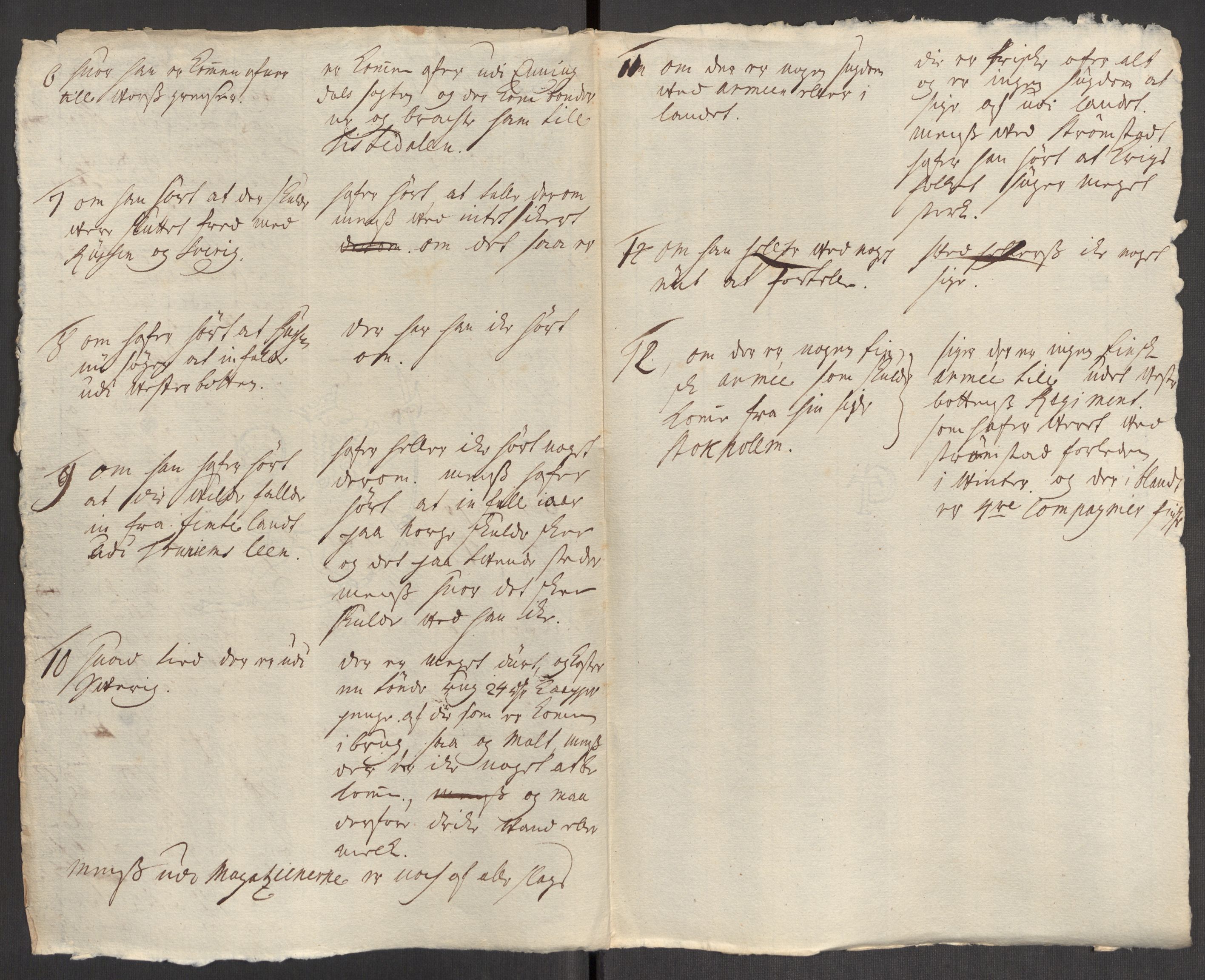 Kommanderende general (KG I) med Det norske krigsdirektorium, AV/RA-EA-5419/E/Eb/L0012: Kunnskap om fienden, kronologisk ordnet, 1718-1719, p. 124