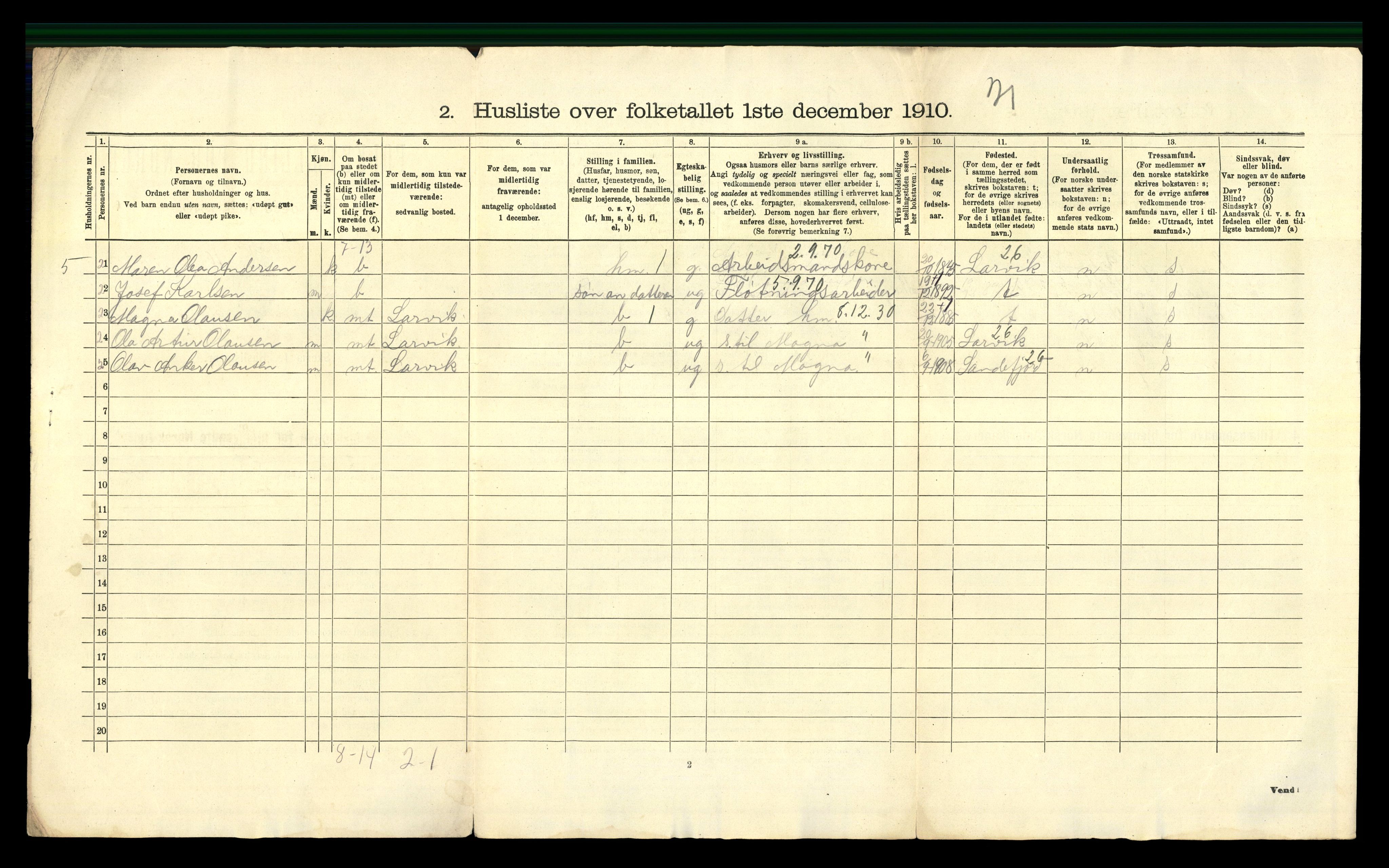 RA, 1910 census for Hedrum, 1910, p. 63