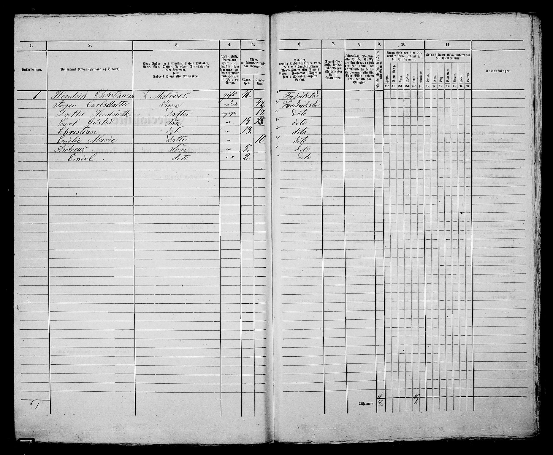 RA, 1865 census for Fredrikstad/Fredrikstad, 1865, p. 413