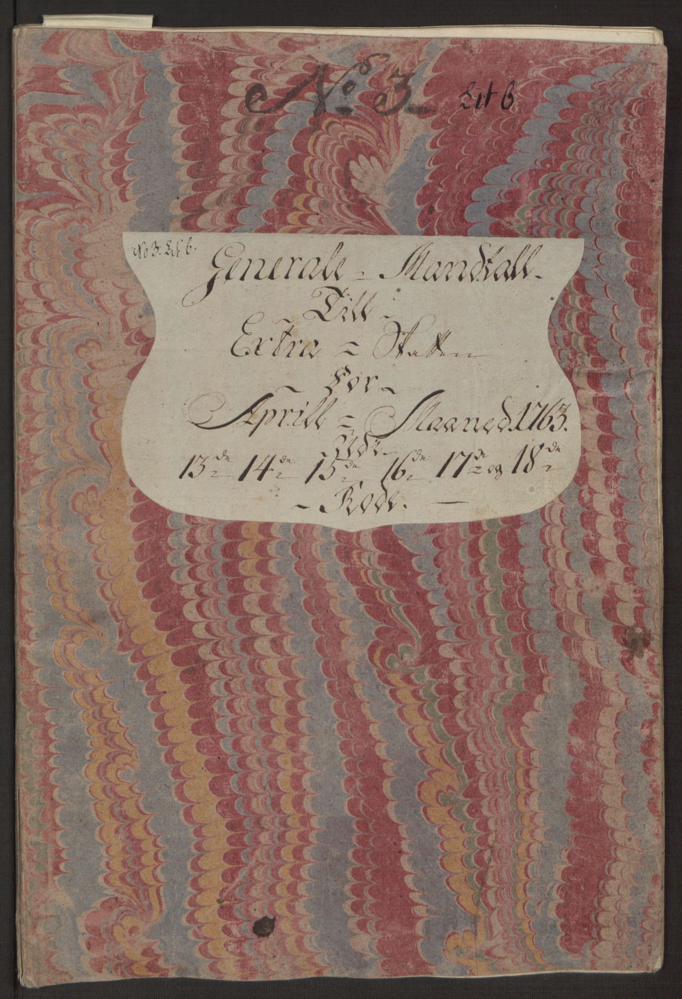 Rentekammeret inntil 1814, Reviderte regnskaper, Byregnskaper, AV/RA-EA-4066/R/Rp/L0366/0001: [P20] Kontribusjonsregnskap / Ekstraskatt, 1763, p. 102