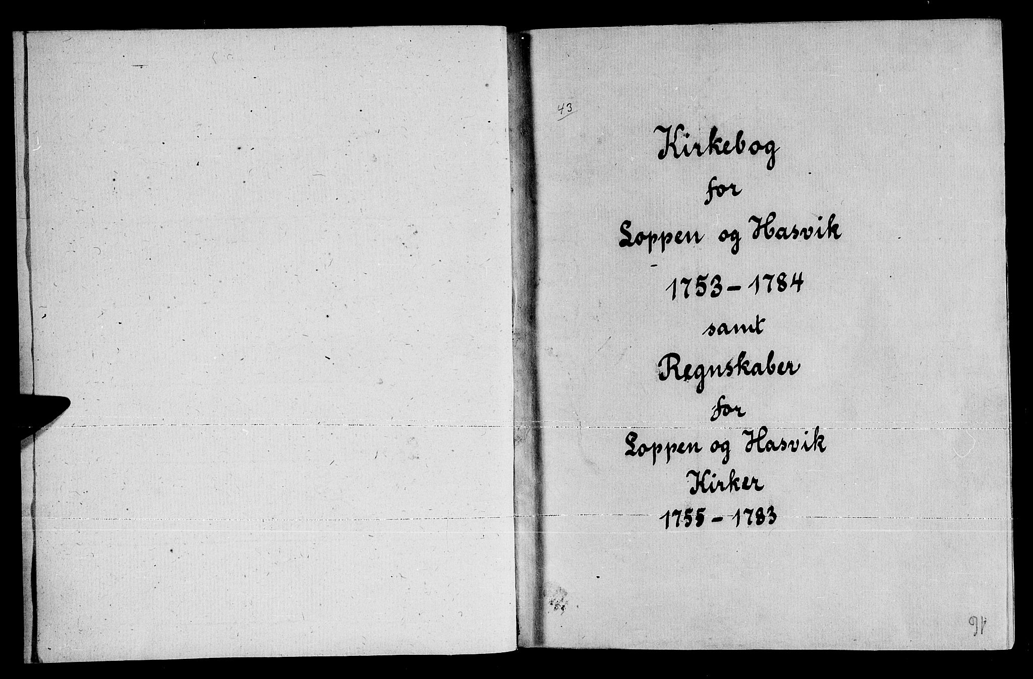 Loppa sokneprestkontor, SATØ/S-1339/H/Ha/L0001kirke: Parish register (official) no. 1 /1, 1753-1784