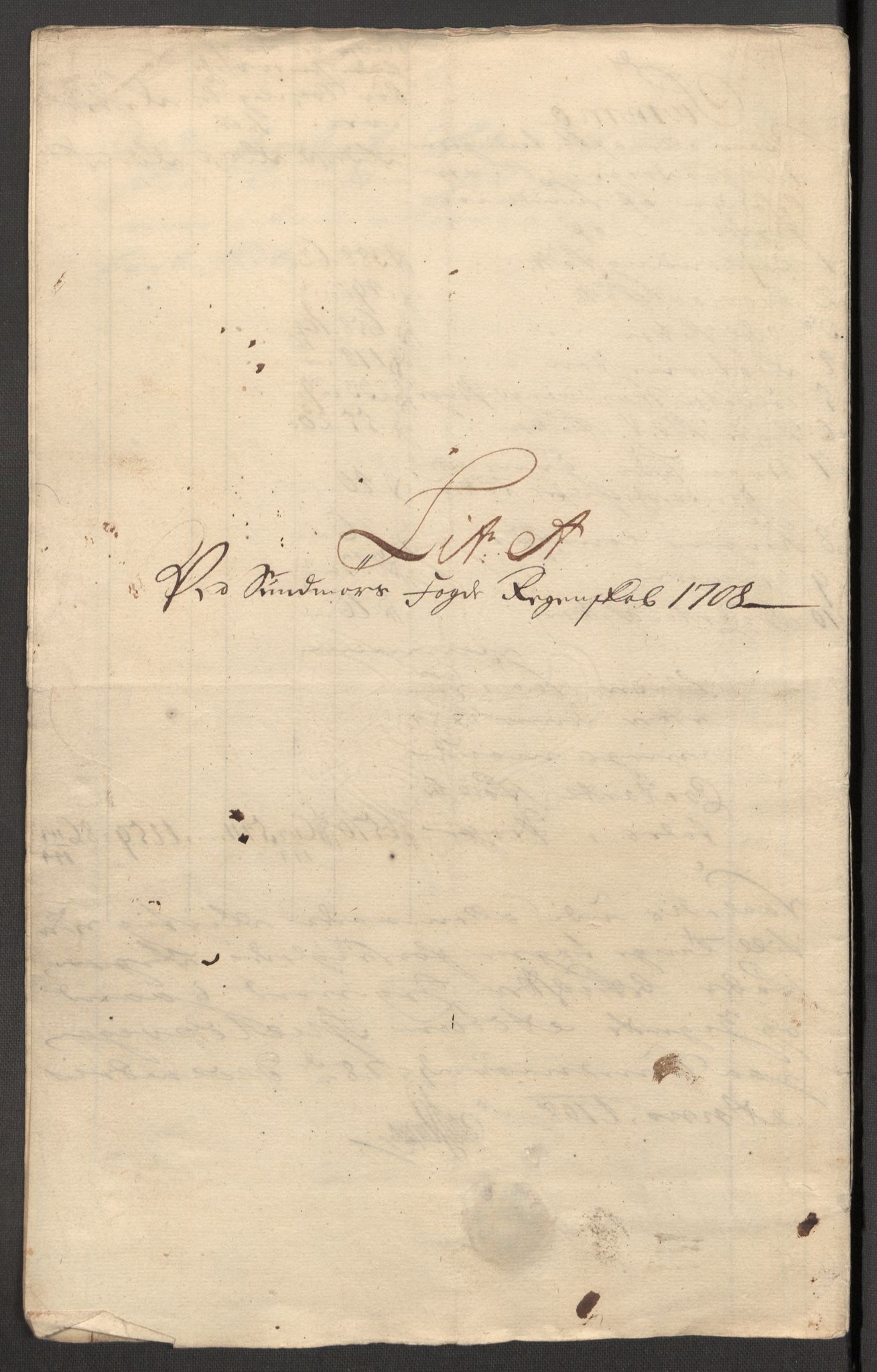 Rentekammeret inntil 1814, Reviderte regnskaper, Fogderegnskap, AV/RA-EA-4092/R54/L3562: Fogderegnskap Sunnmøre, 1708-1709, p. 22