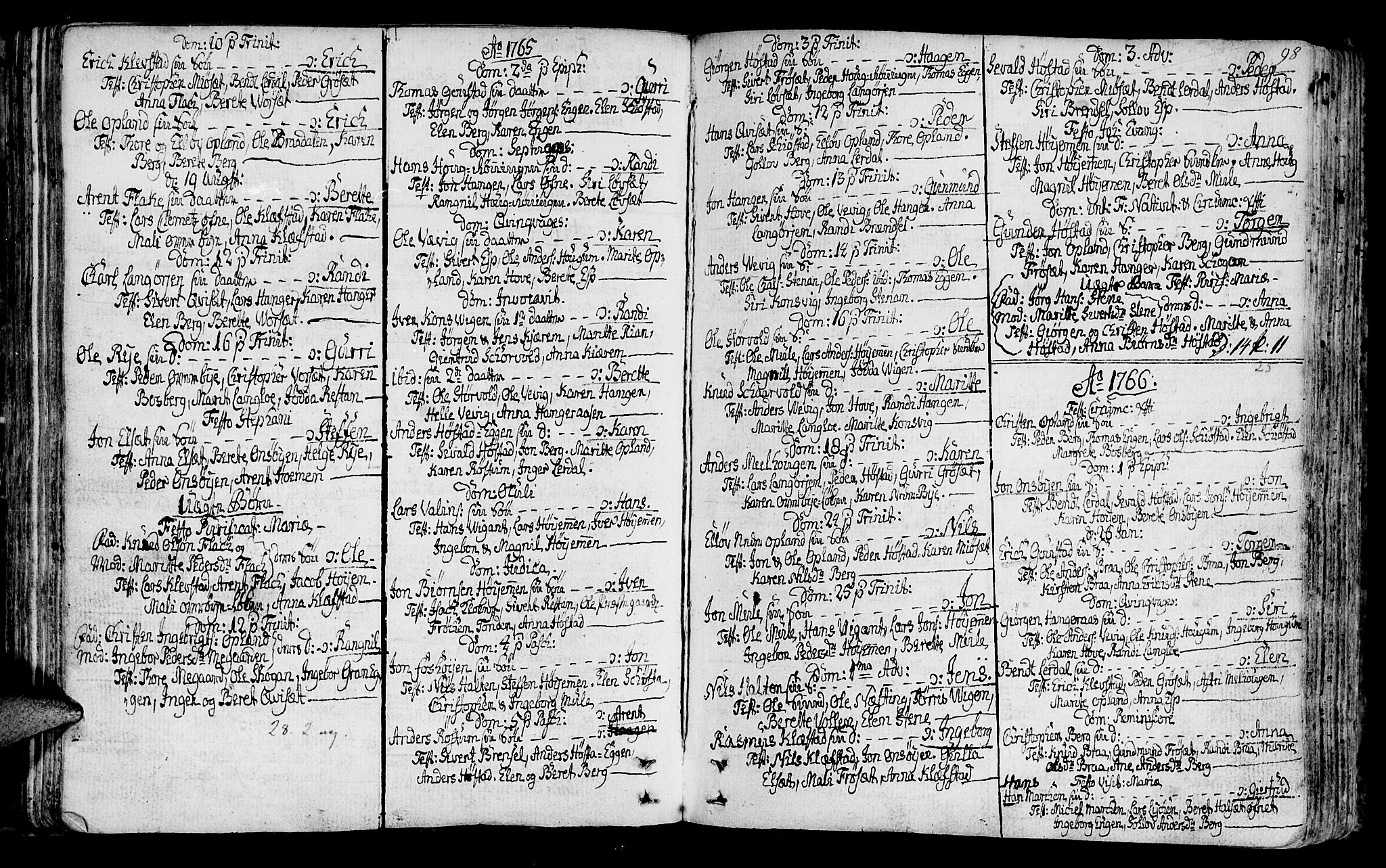 Ministerialprotokoller, klokkerbøker og fødselsregistre - Sør-Trøndelag, SAT/A-1456/612/L0370: Parish register (official) no. 612A04, 1754-1802, p. 98