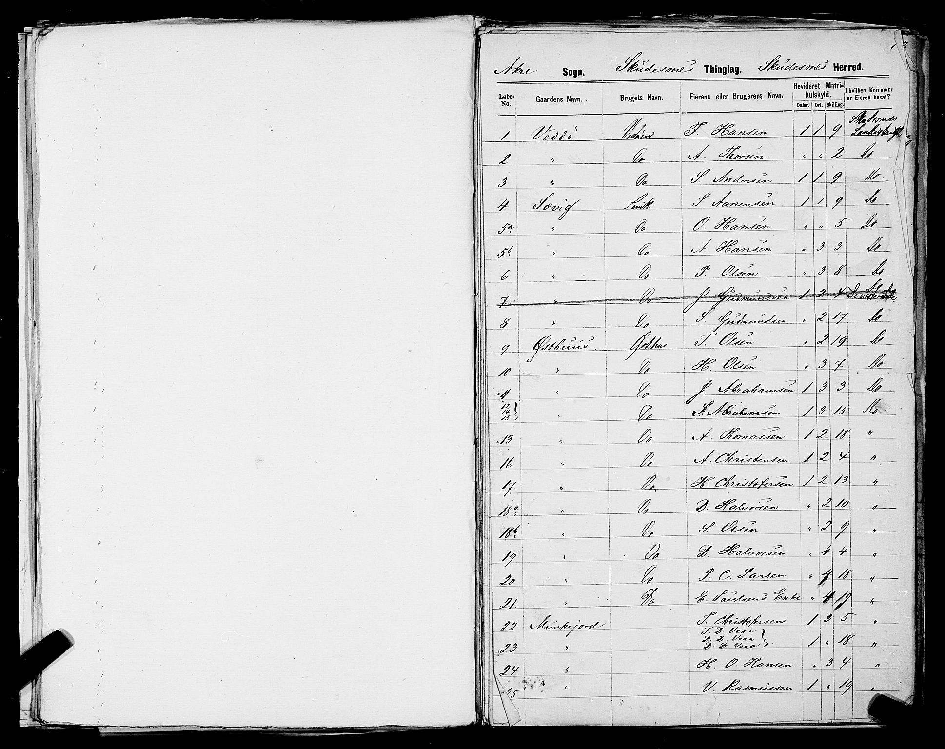 SAST, 1875 census for 1150L Skudenes/Falnes, Åkra og Ferkingstad, 1875, p. 41