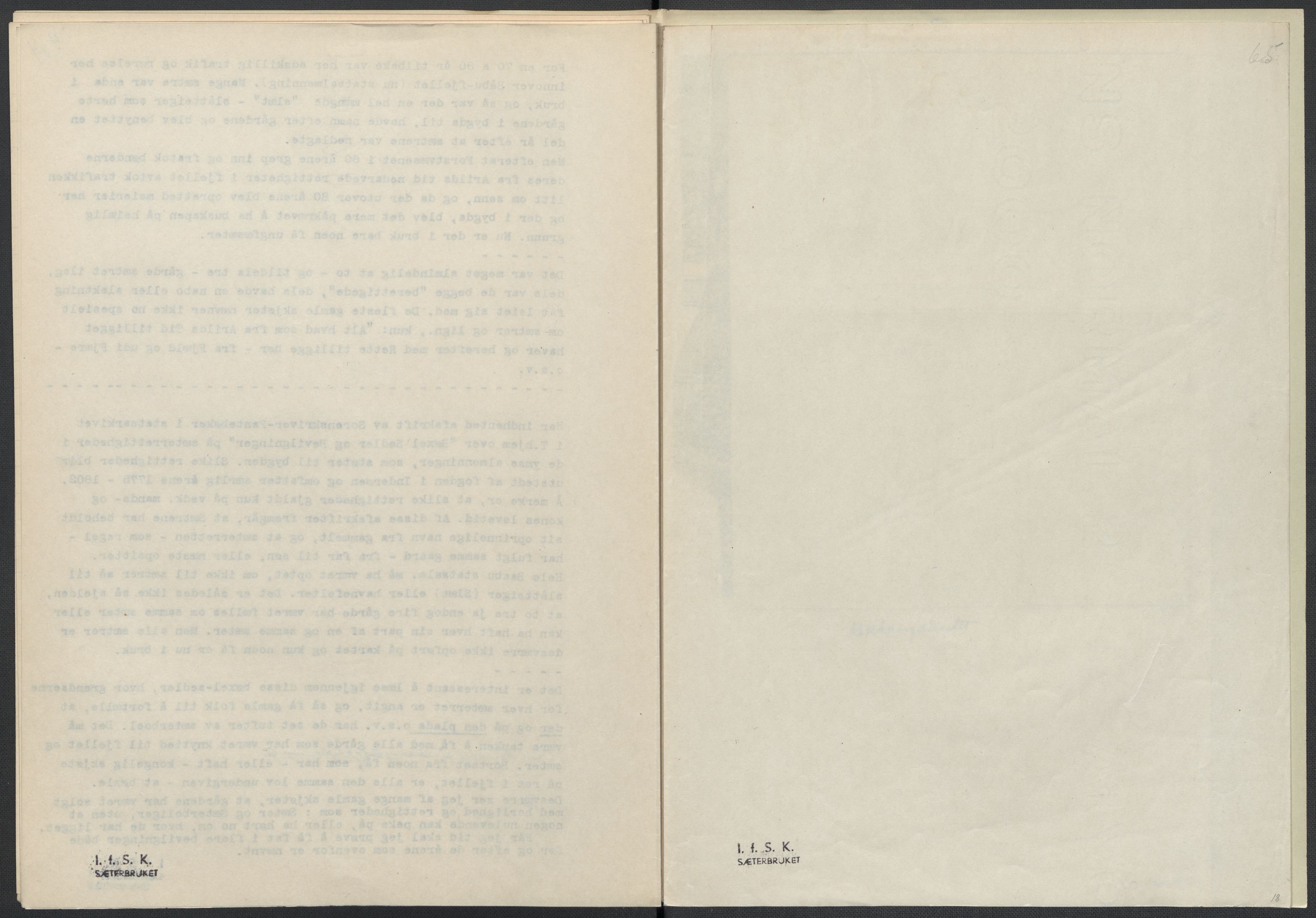 Instituttet for sammenlignende kulturforskning, AV/RA-PA-0424/F/Fc/L0015/0002: Eske B15: / Nord-Trøndelag (perm XLIII), 1933-1938, p. 65