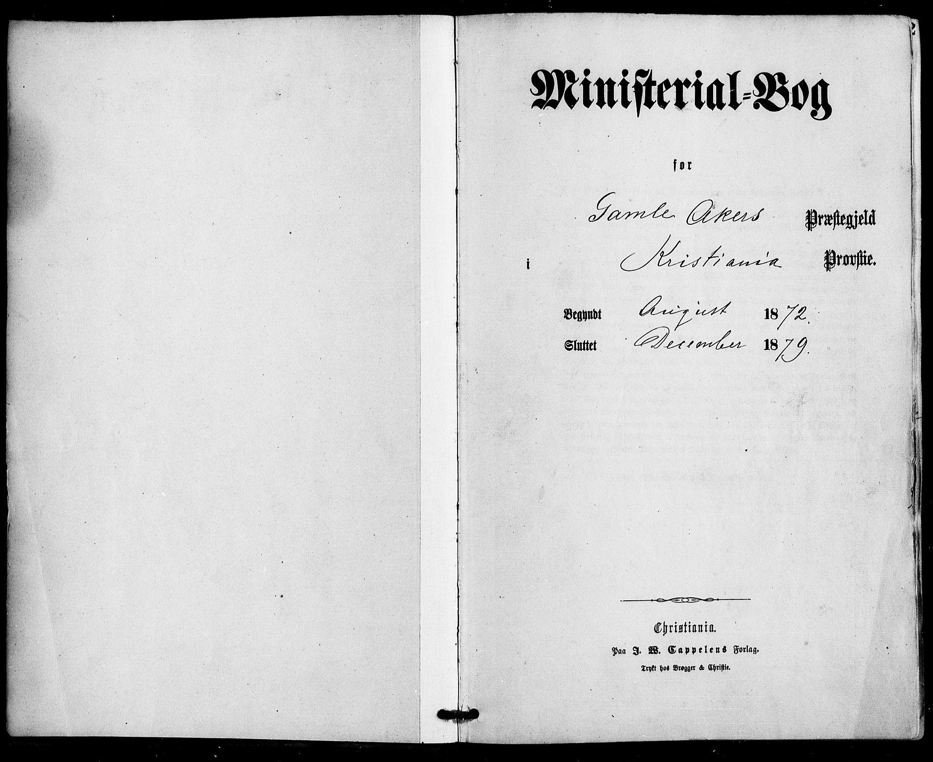 Gamle Aker prestekontor Kirkebøker, SAO/A-10617a/F/L0004: Parish register (official) no. 4, 1872-1879