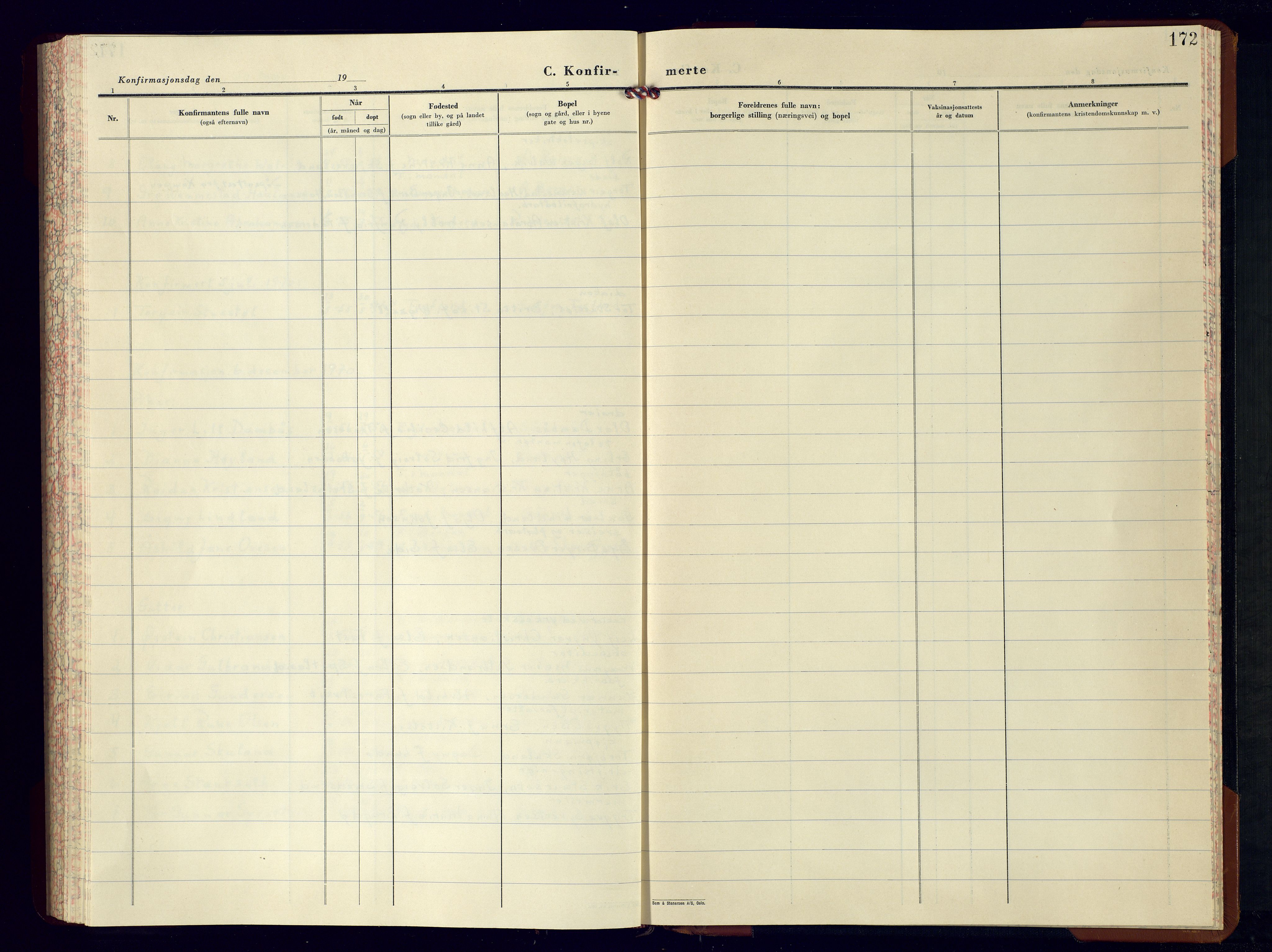Mandal sokneprestkontor, SAK/1111-0030/F/Fb/Fba/L0015: Parish register (copy) no. B 9, 1951-1970
