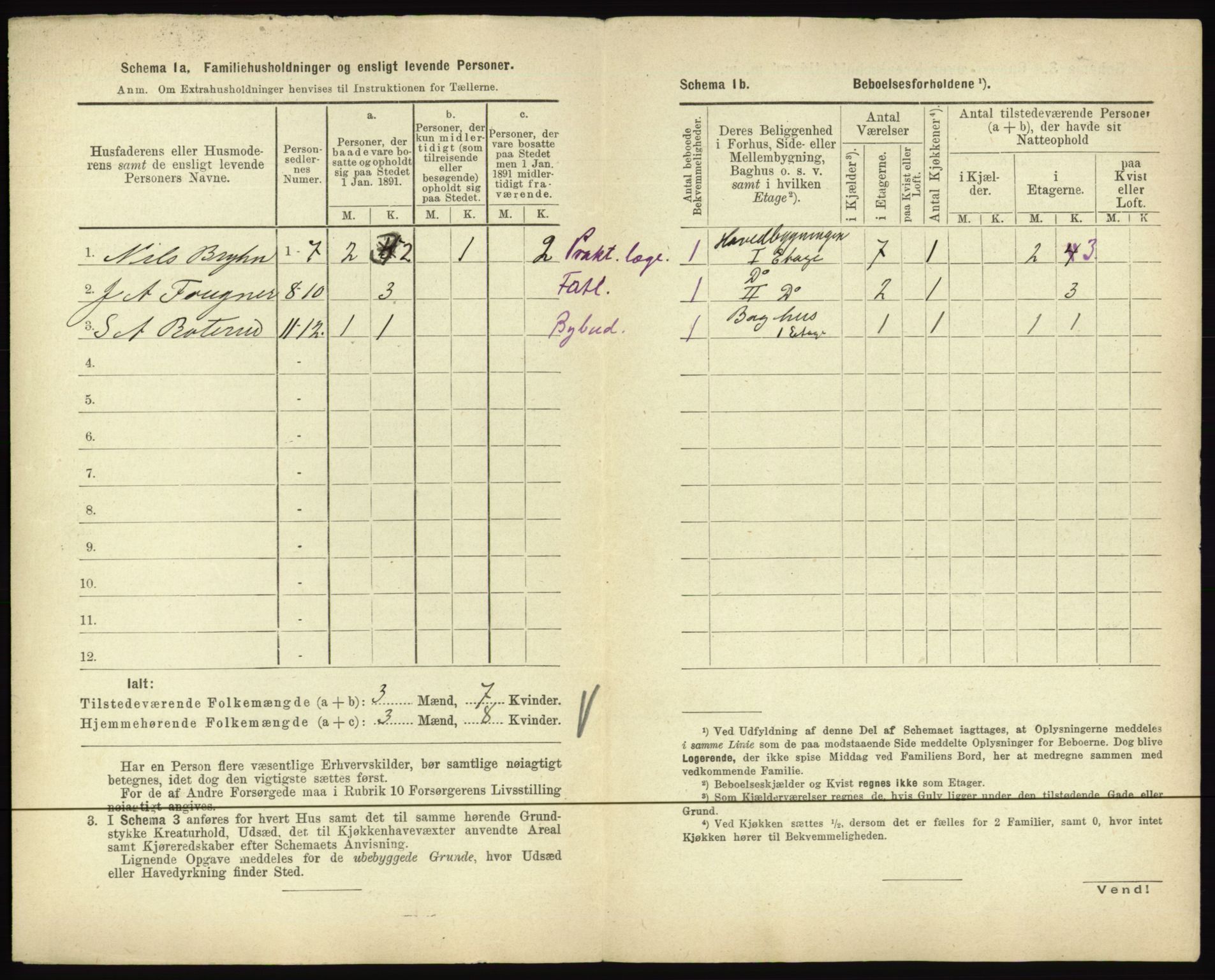 RA, 1891 census for 0601 Hønefoss, 1891, p. 78