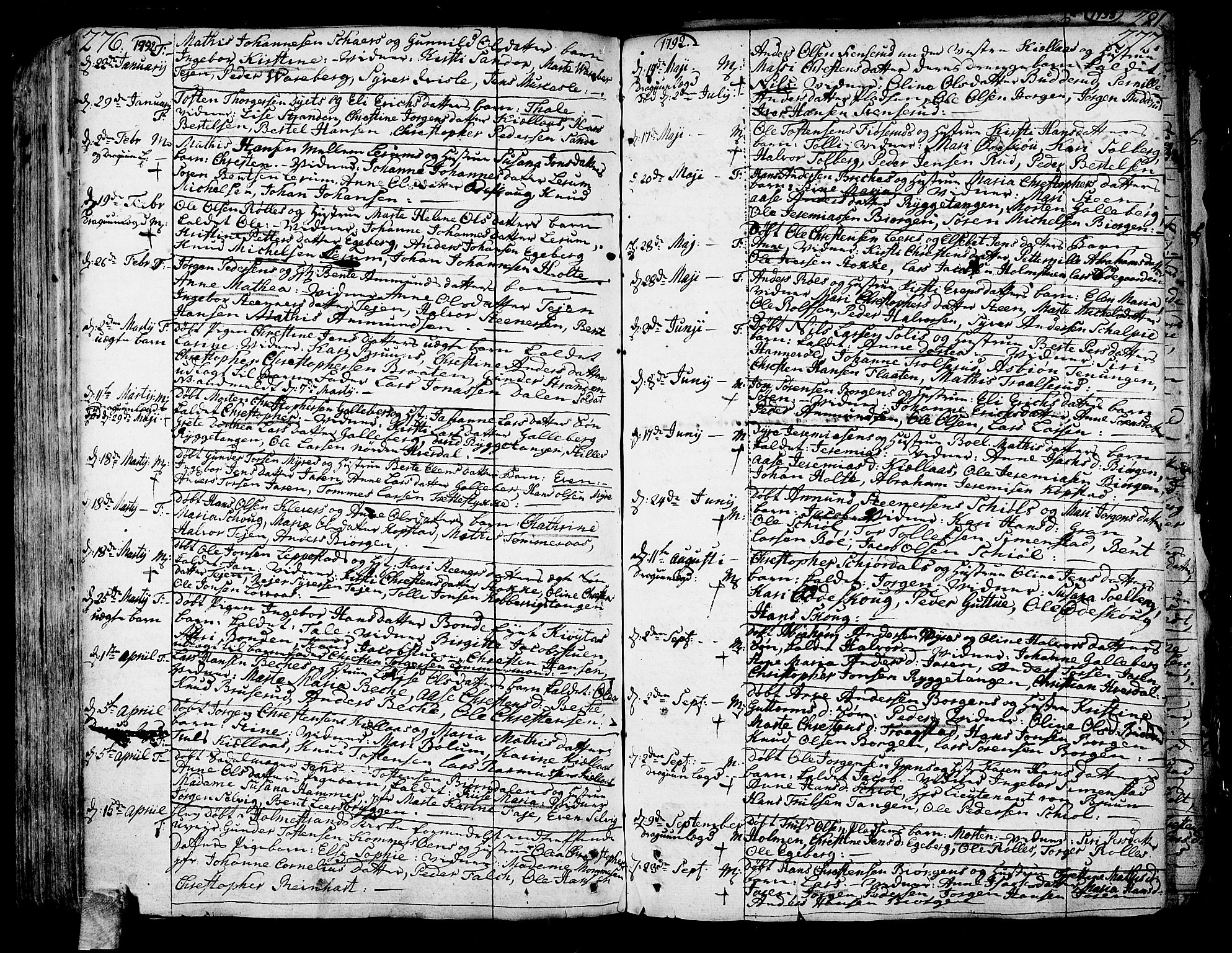 Sande Kirkebøker, AV/SAKO-A-53/F/Fa/L0001: Parish register (official) no. 1, 1753-1803, p. 276-277