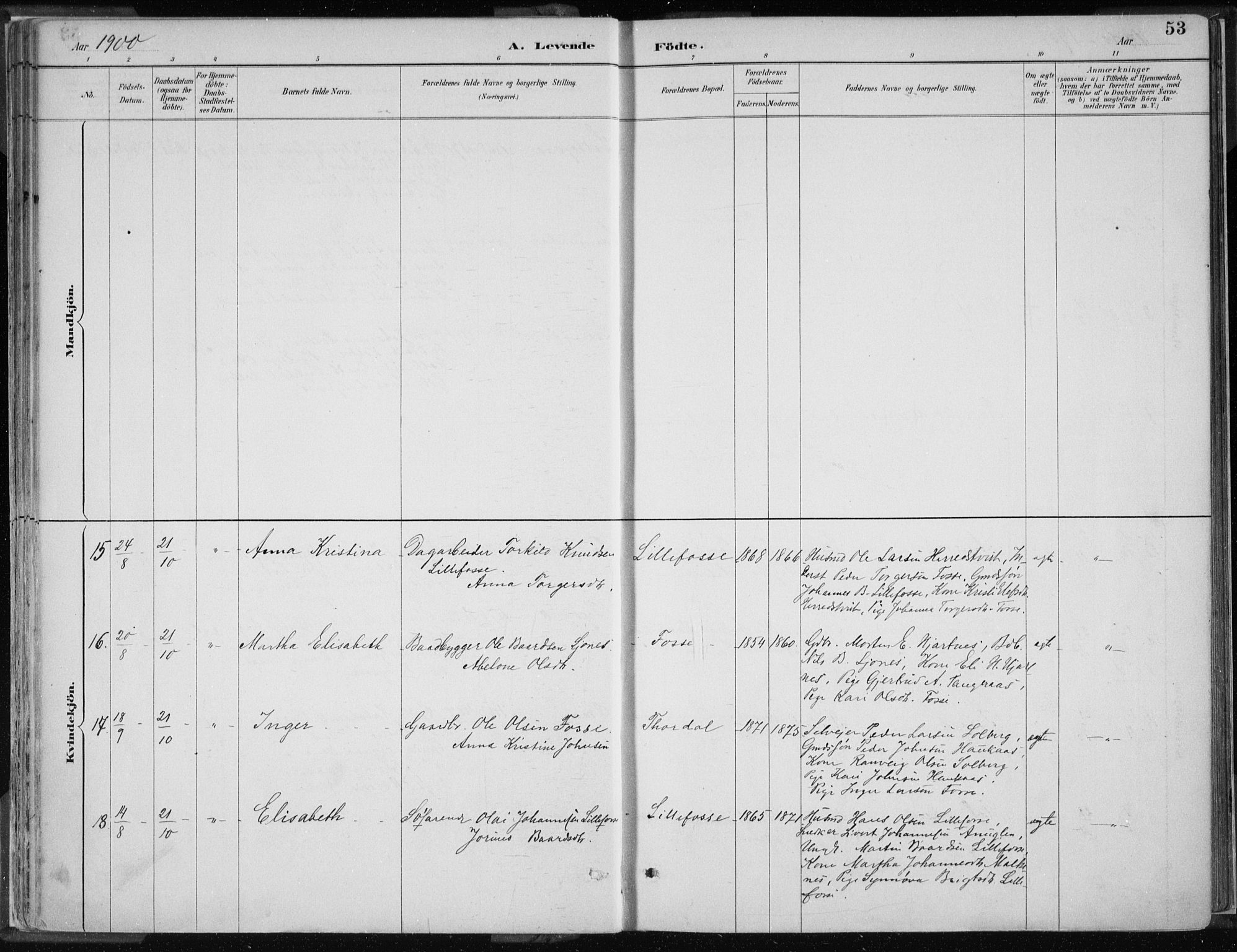 Strandebarm sokneprestembete, AV/SAB-A-78401/H/Haa: Parish register (official) no. B  1, 1886-1908, p. 53