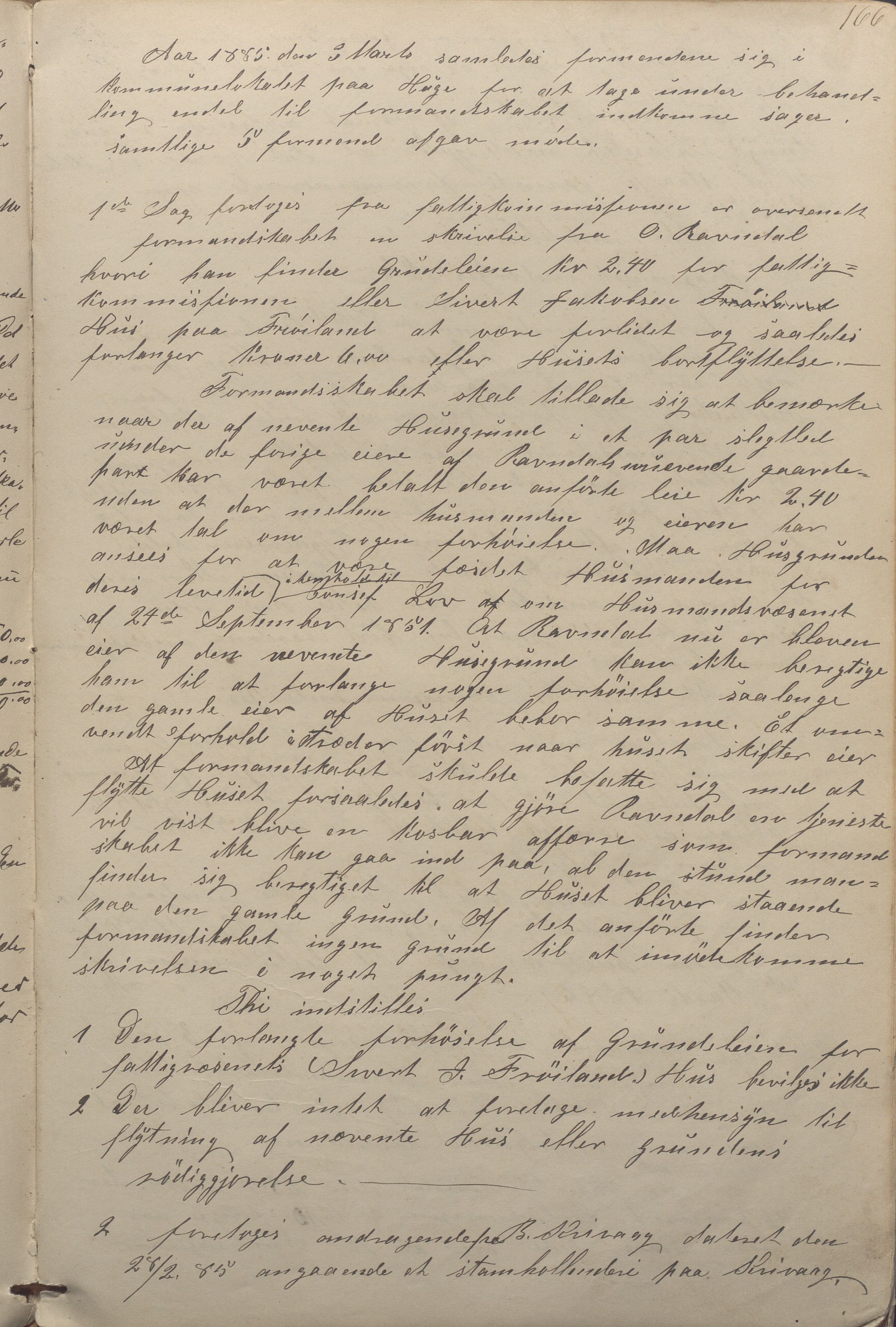 Sokndal kommune - Formannskapet/Sentraladministrasjonen, IKAR/K-101099/A/L0001: Forhandlingsprotokoll, 1863-1886, p. 166a