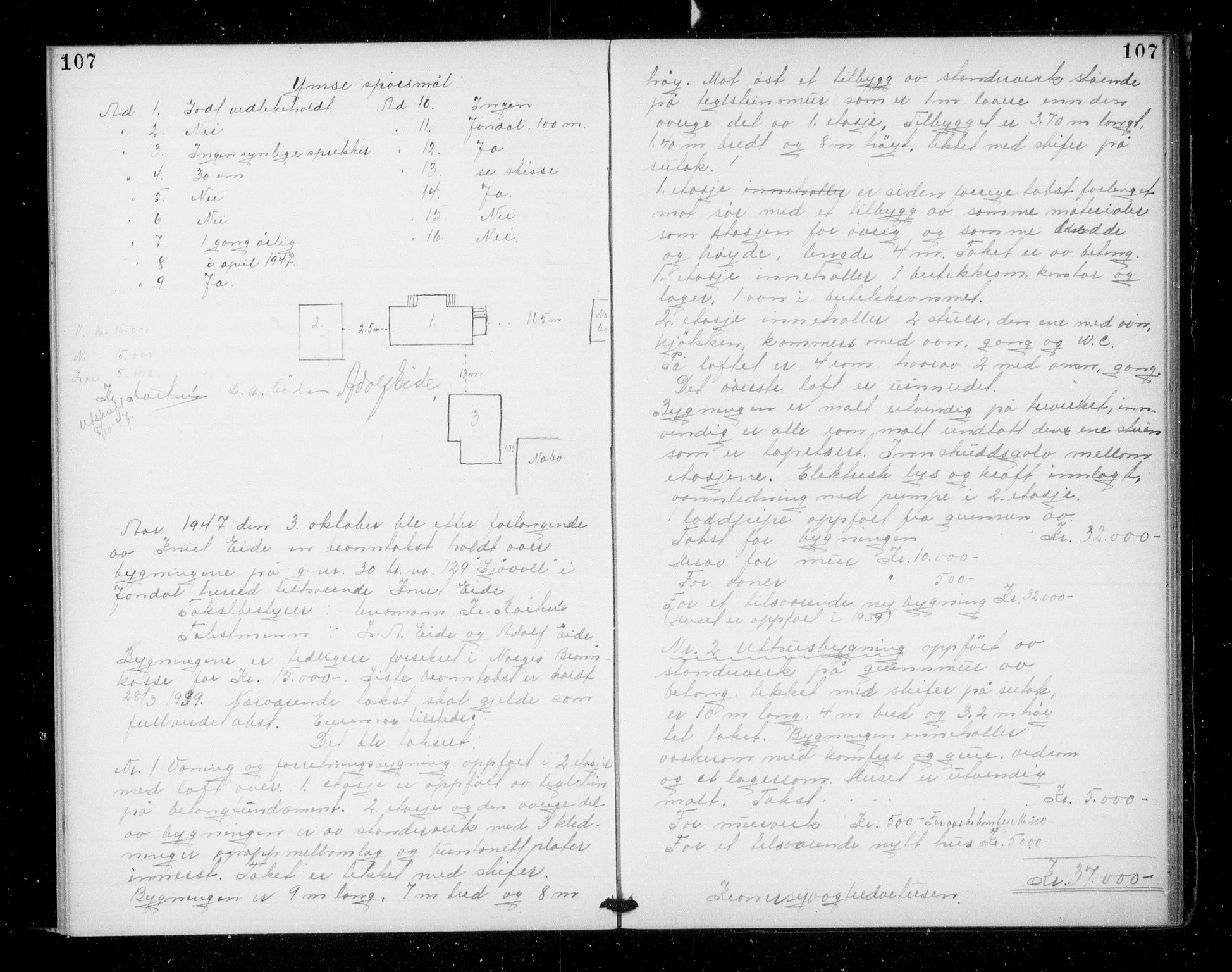 Lensmannen i Jondal, AV/SAB-A-33101/0012/L0002: Branntakstprotokoll, 1886-1948, p. 107