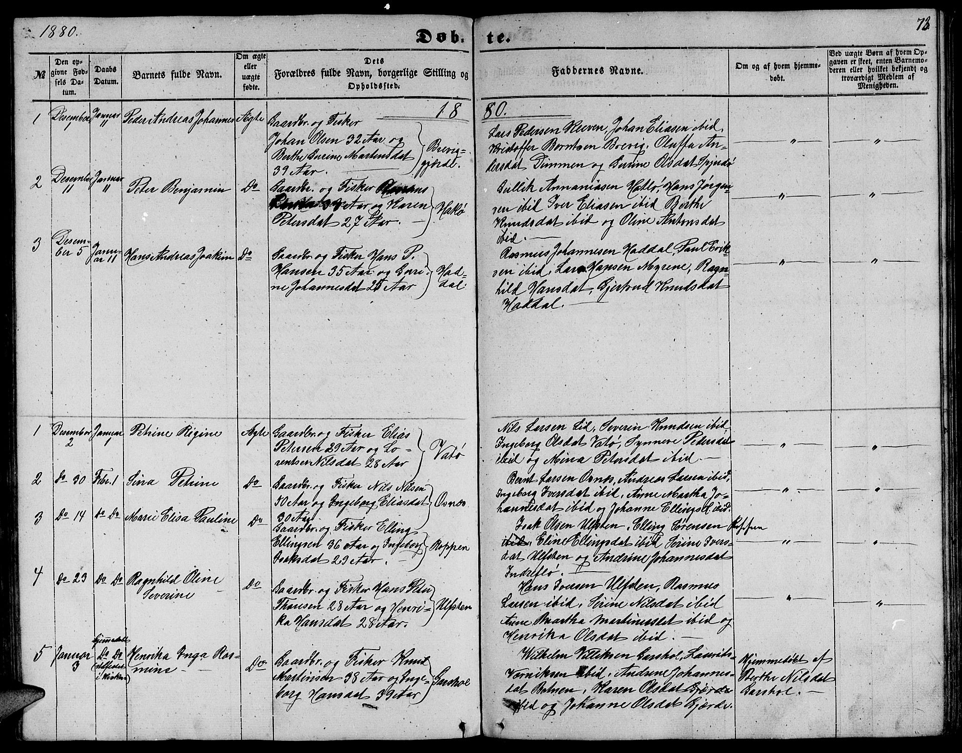 Ministerialprotokoller, klokkerbøker og fødselsregistre - Møre og Romsdal, AV/SAT-A-1454/509/L0111: Parish register (copy) no. 509C01, 1854-1882, p. 73