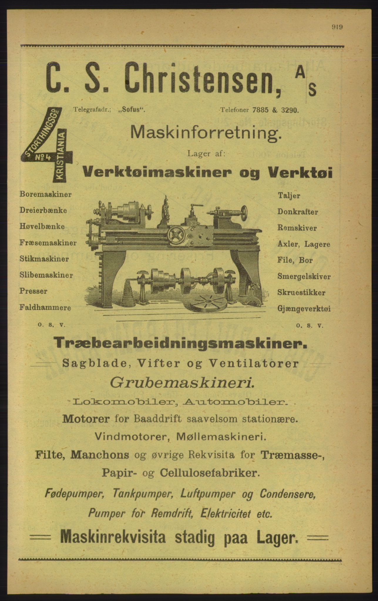 Kristiania/Oslo adressebok, PUBL/-, 1906, p. 919