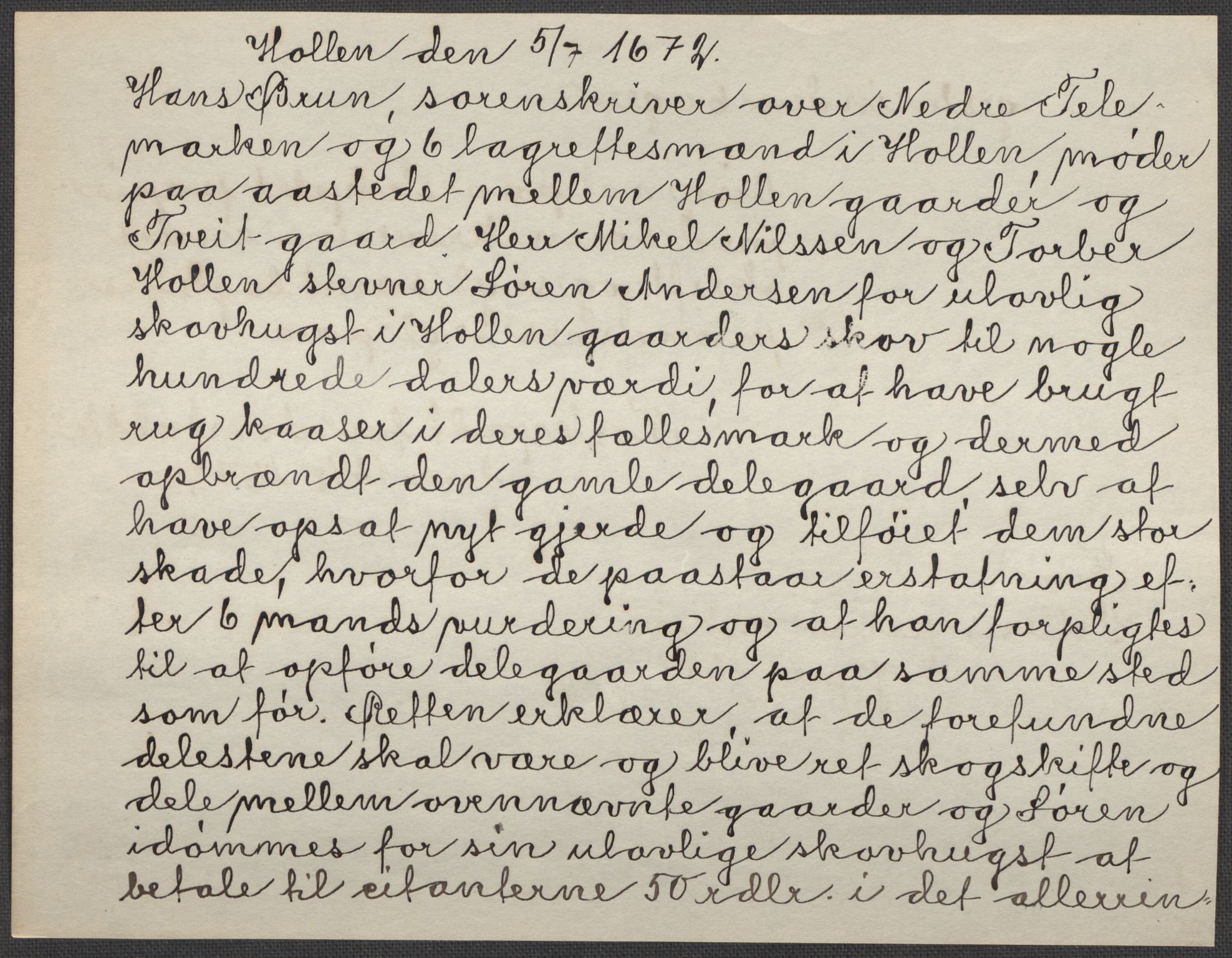 Riksarkivets diplomsamling, RA/EA-5965/F15/L0026: Prestearkiv - Telemark, 1575-1838, p. 74