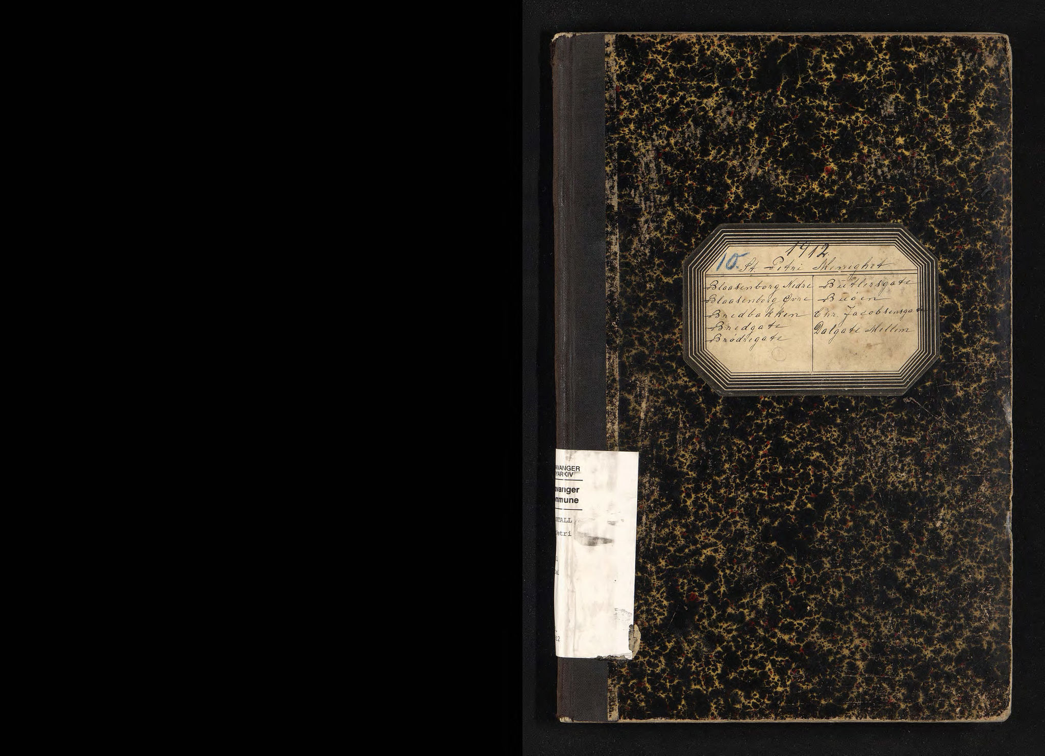 BYST, Ligningsmanntall for Stavanger 1912 - St. Petri Menighet, Blaasenborg Nedre - Dalgate Mellem, 1912