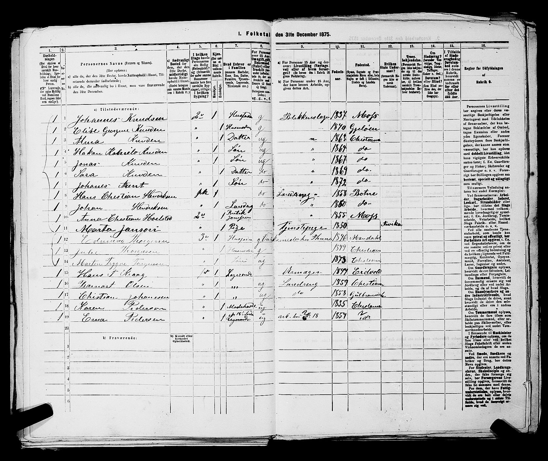 RA, 1875 census for 0301 Kristiania, 1875, p. 4571