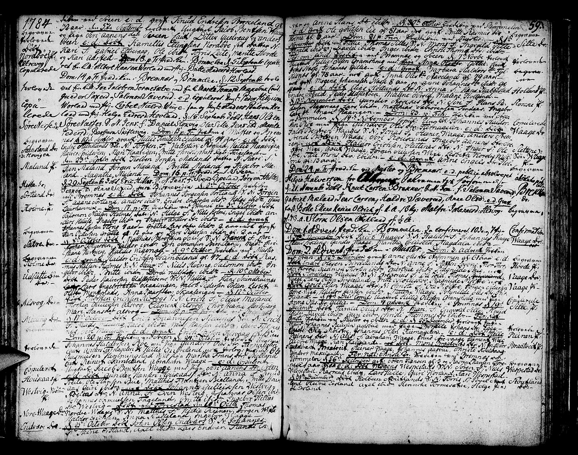 Finnås sokneprestembete, AV/SAB-A-99925/H/Ha/Haa/Haaa/L0003: Parish register (official) no. A 3, 1765-1803, p. 59