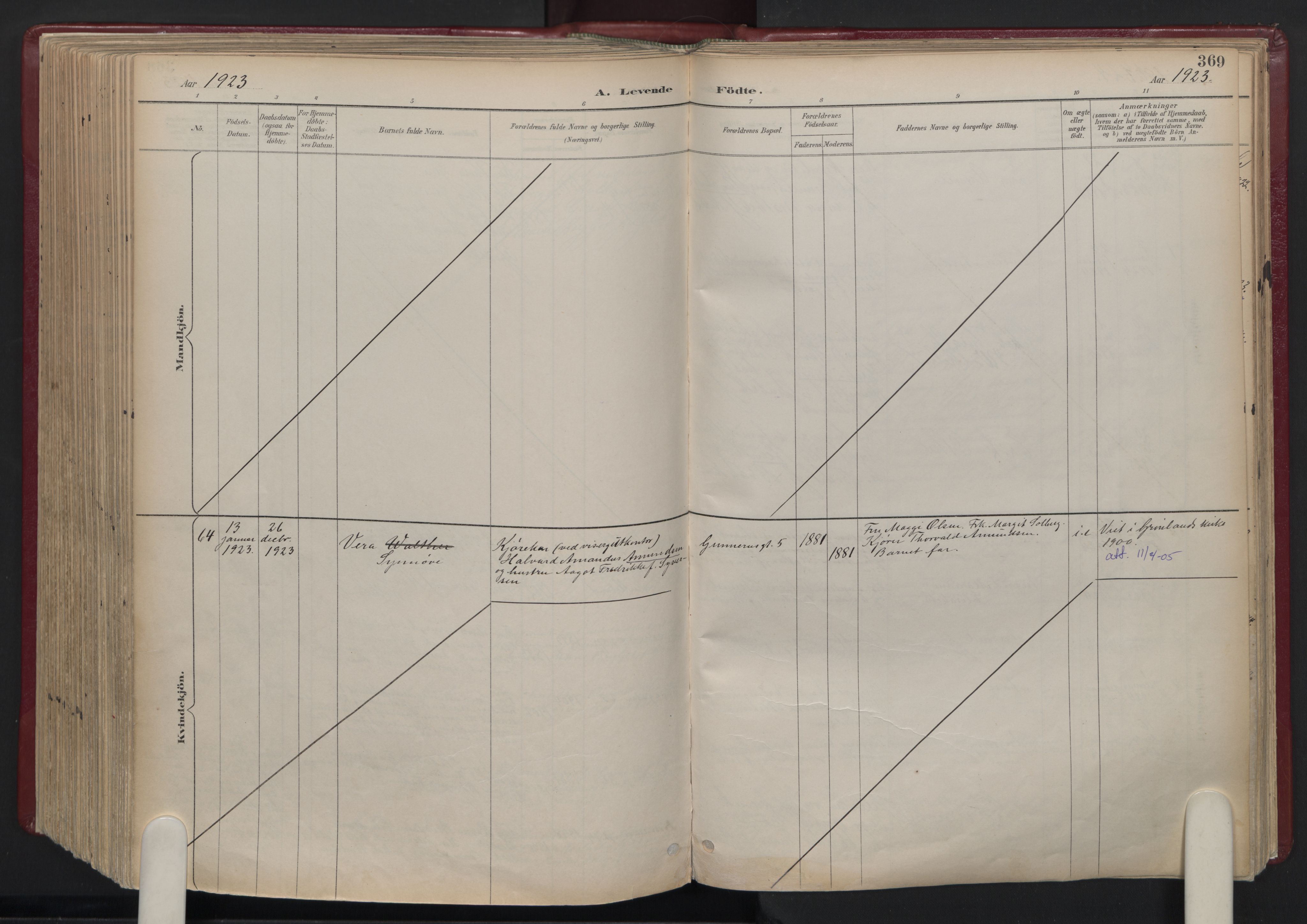 Oslo domkirke Kirkebøker, SAO/A-10752/F/Fa/L0039: Parish register (official) no. 39, 1893-1932, p. 369