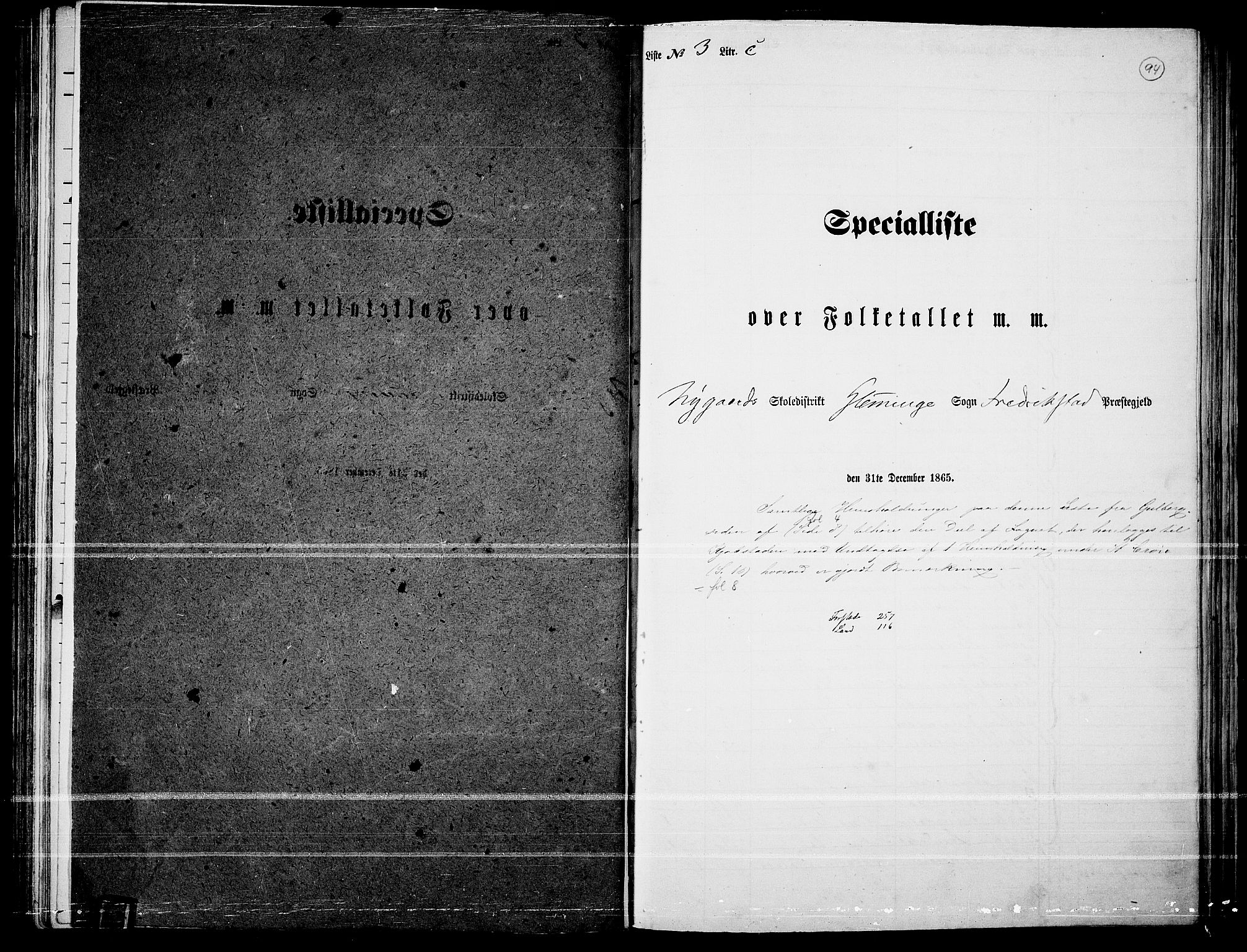 RA, 1865 census for Fredrikstad/Glemmen, 1865, p. 90