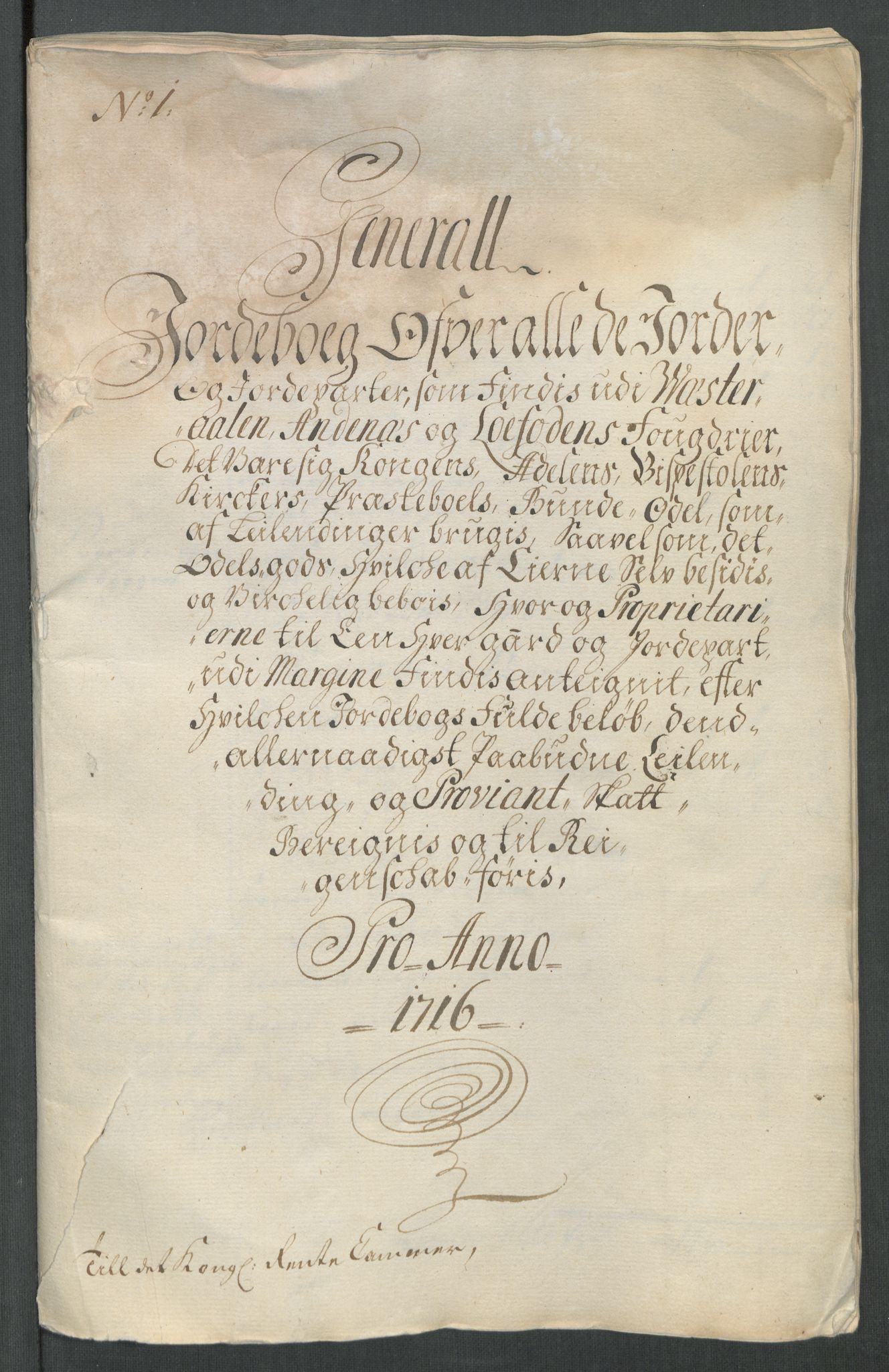 Rentekammeret inntil 1814, Reviderte regnskaper, Fogderegnskap, RA/EA-4092/R67/L4682: Fogderegnskap Vesterålen, Andenes og Lofoten, 1716, p. 31