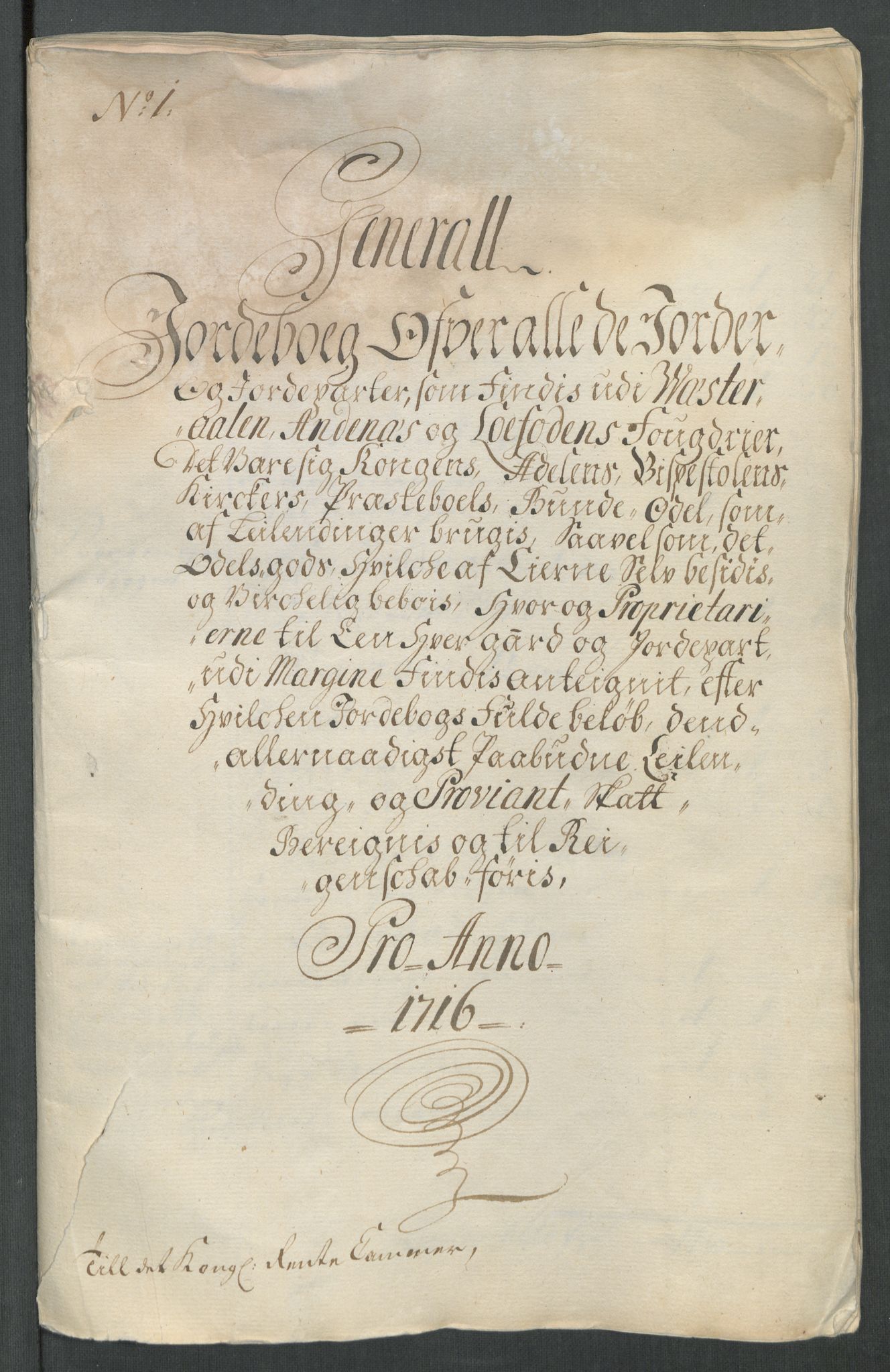 Rentekammeret inntil 1814, Reviderte regnskaper, Fogderegnskap, AV/RA-EA-4092/R67/L4682: Fogderegnskap Vesterålen, Andenes og Lofoten, 1716, p. 31