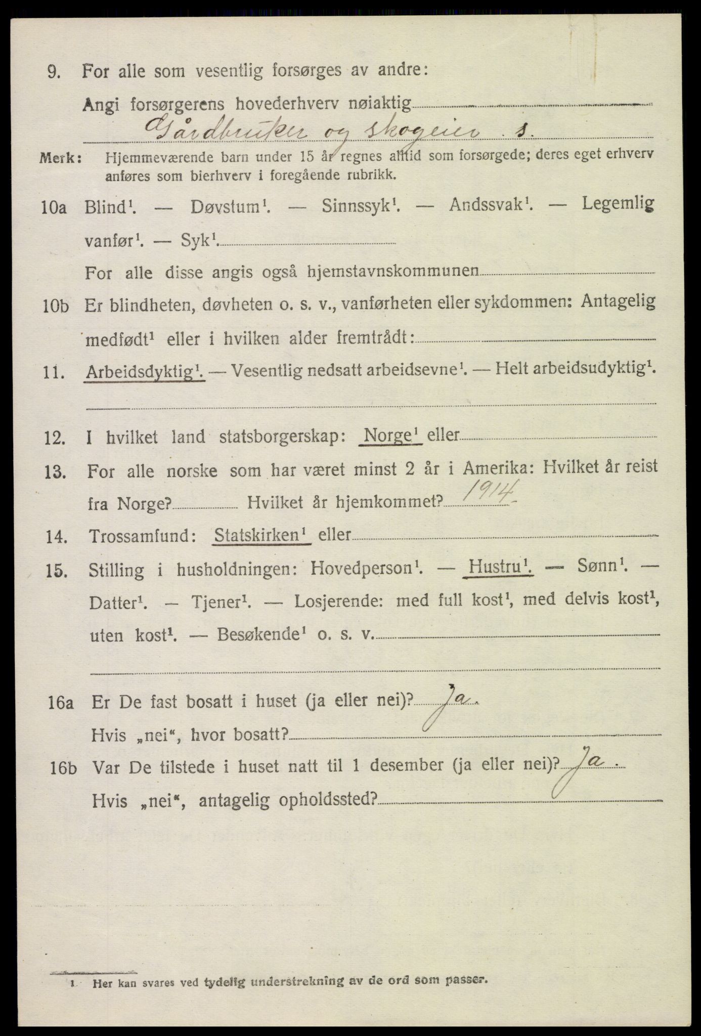 SAH, 1920 census for Nord-Odal, 1920, p. 5036