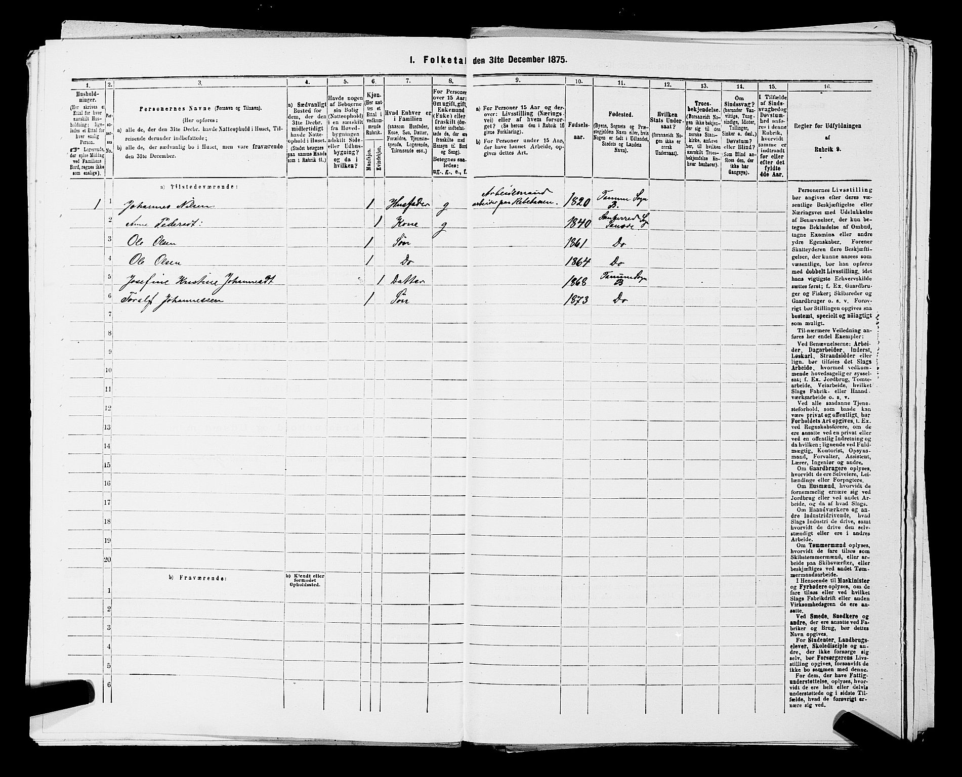 SAKO, 1875 census for 0726P Brunlanes, 1875, p. 567