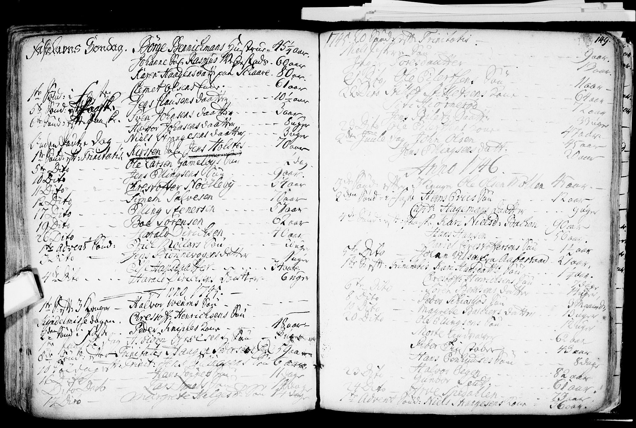 Glemmen prestekontor Kirkebøker, AV/SAO-A-10908/F/Fa/L0001: Parish register (official) no. 1, 1733-1759, p. 149