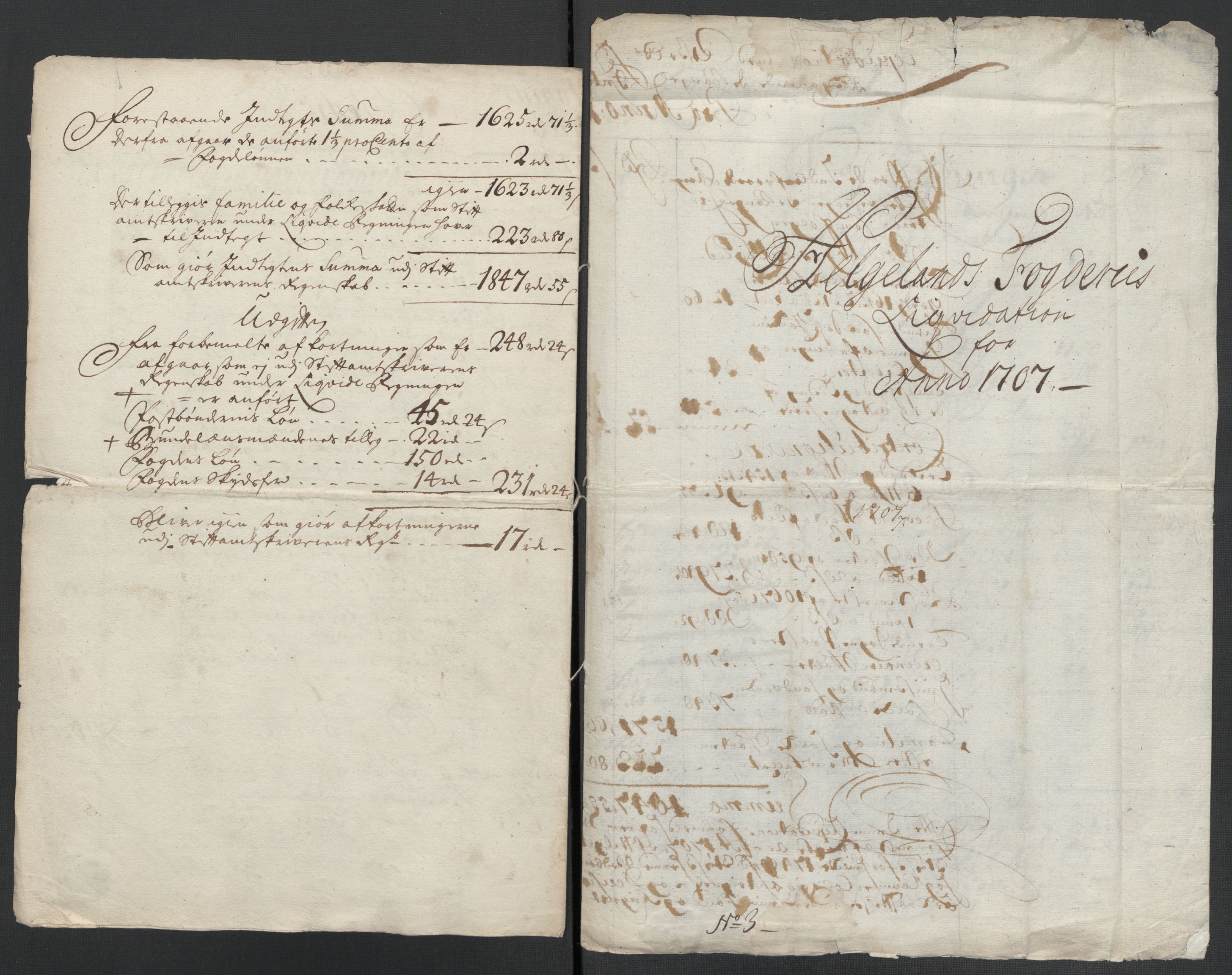 Rentekammeret inntil 1814, Reviderte regnskaper, Fogderegnskap, AV/RA-EA-4092/R65/L4509: Fogderegnskap Helgeland, 1706-1707, p. 133