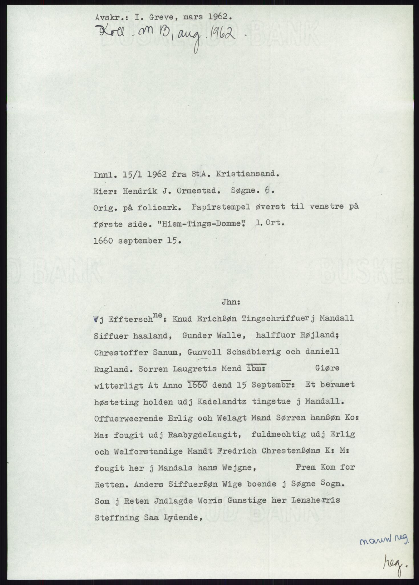 Samlinger til kildeutgivelse, Diplomavskriftsamlingen, RA/EA-4053/H/Ha, p. 2220