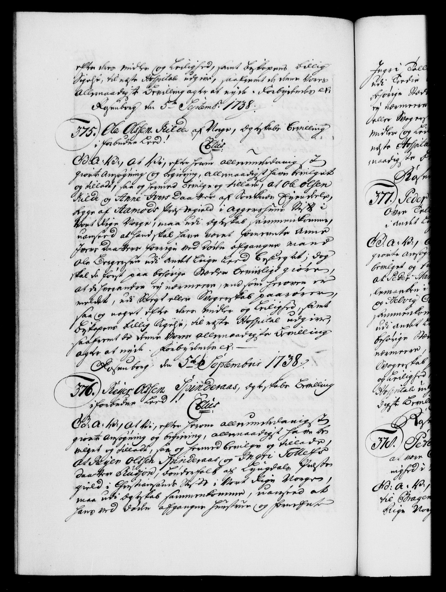 Danske Kanselli 1572-1799, RA/EA-3023/F/Fc/Fca/Fcaa/L0030: Norske registre, 1737-1738, p. 472b