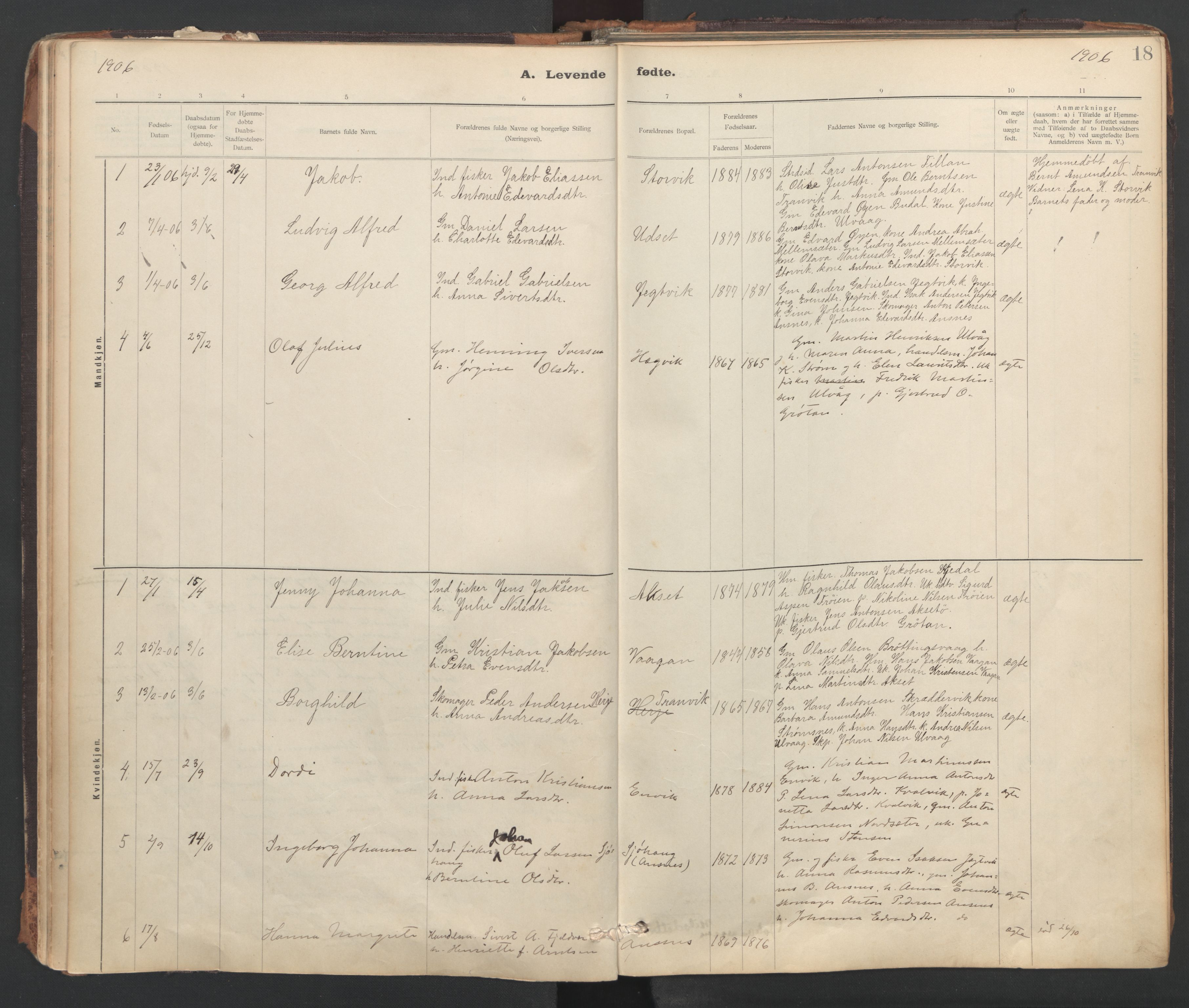 Ministerialprotokoller, klokkerbøker og fødselsregistre - Sør-Trøndelag, SAT/A-1456/637/L0559: Parish register (official) no. 637A02, 1899-1923, p. 18