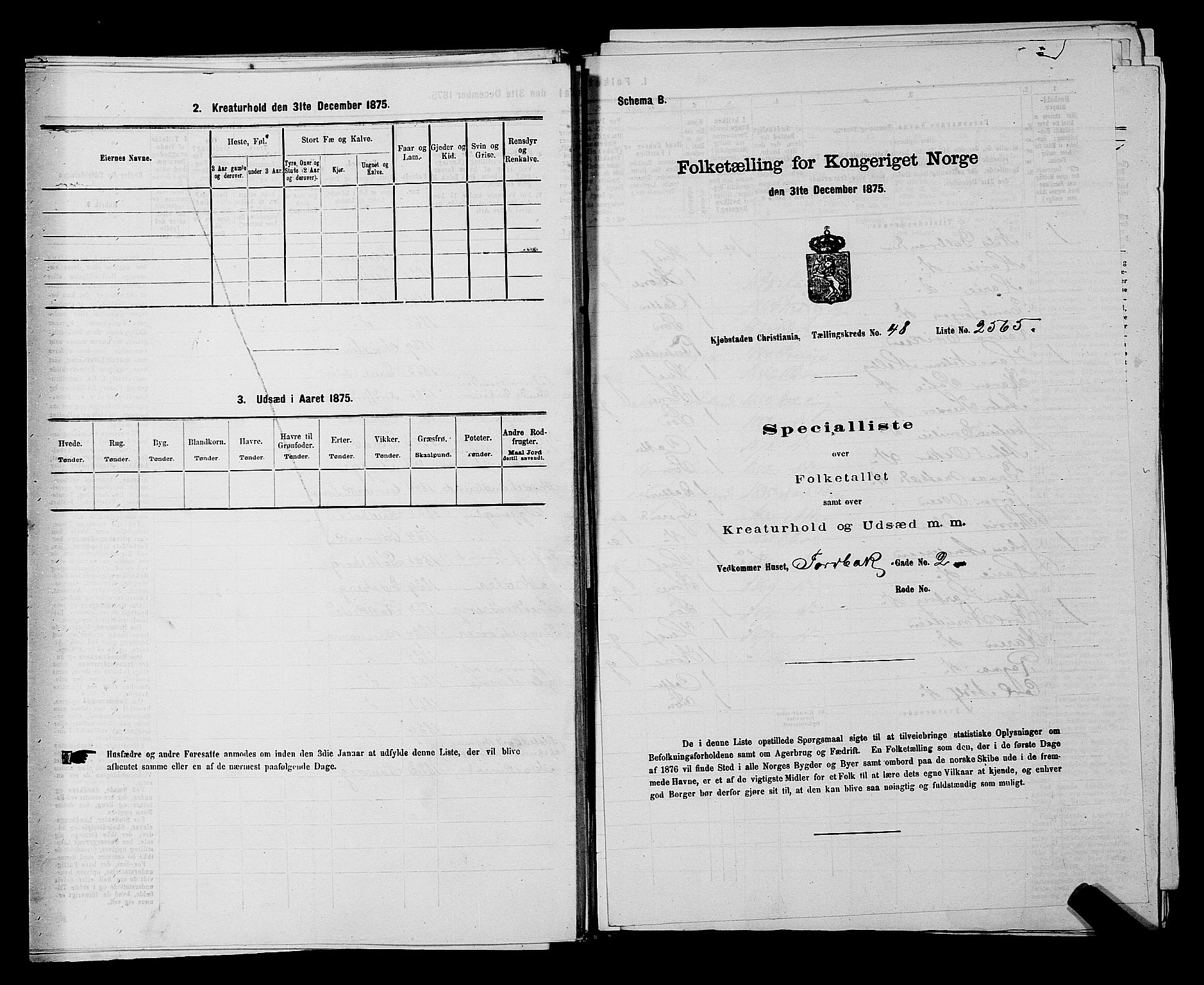 RA, 1875 census for 0301 Kristiania, 1875, p. 7161