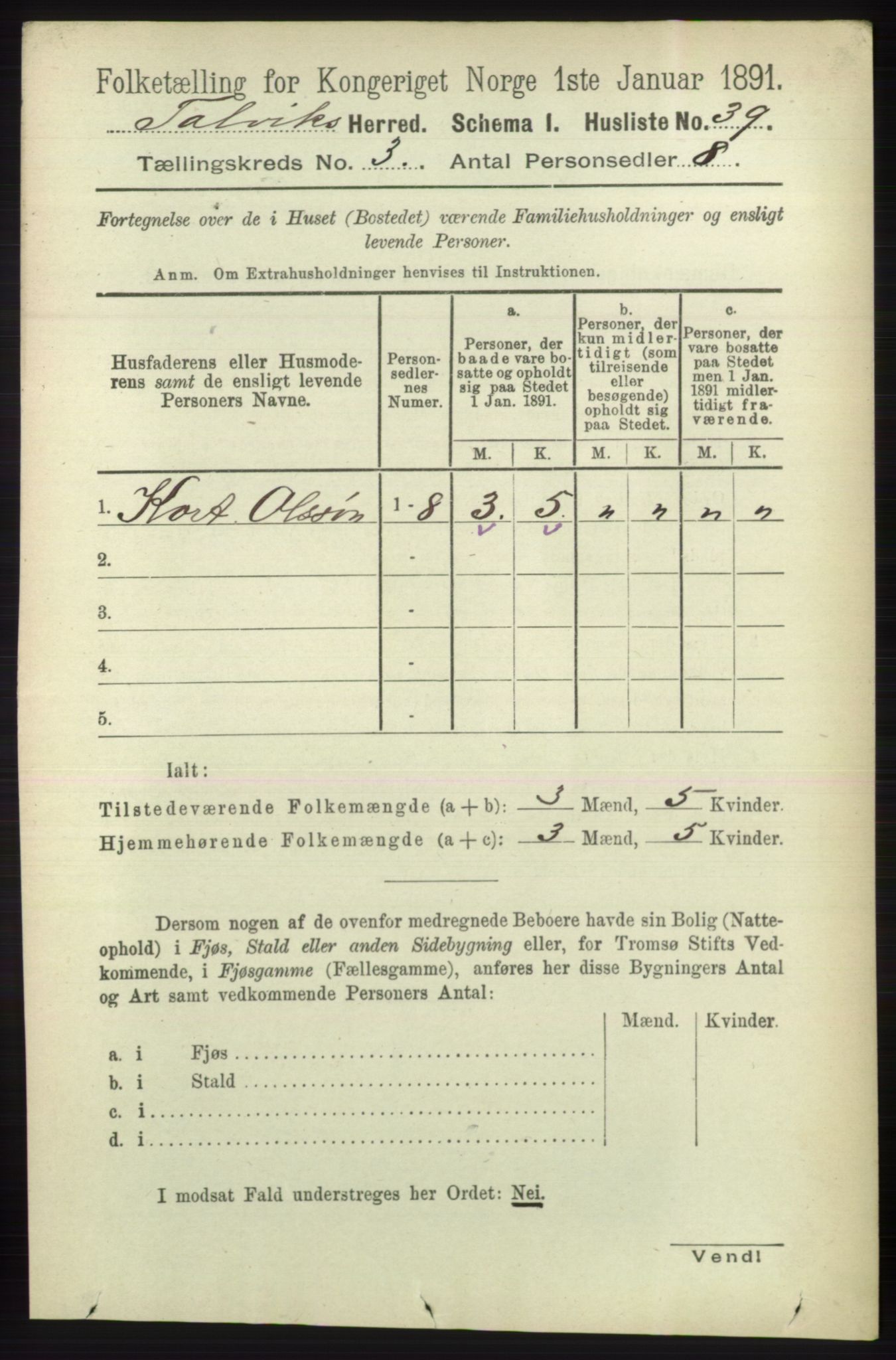 RA, 1891 census for 2013 Talvik, 1891, p. 712