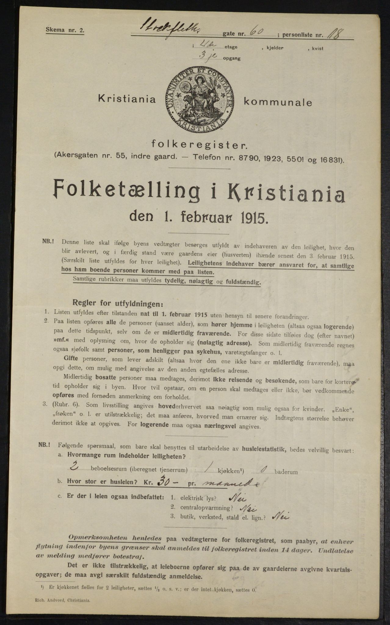 OBA, Municipal Census 1915 for Kristiania, 1915, p. 102466