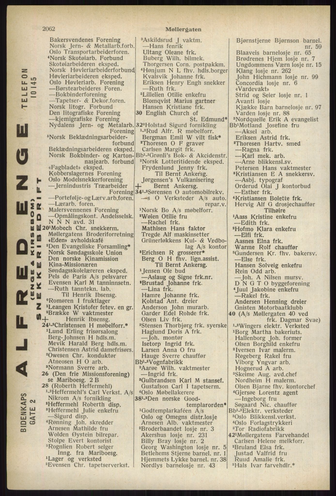 Kristiania/Oslo adressebok, PUBL/-, 1937, p. 2062