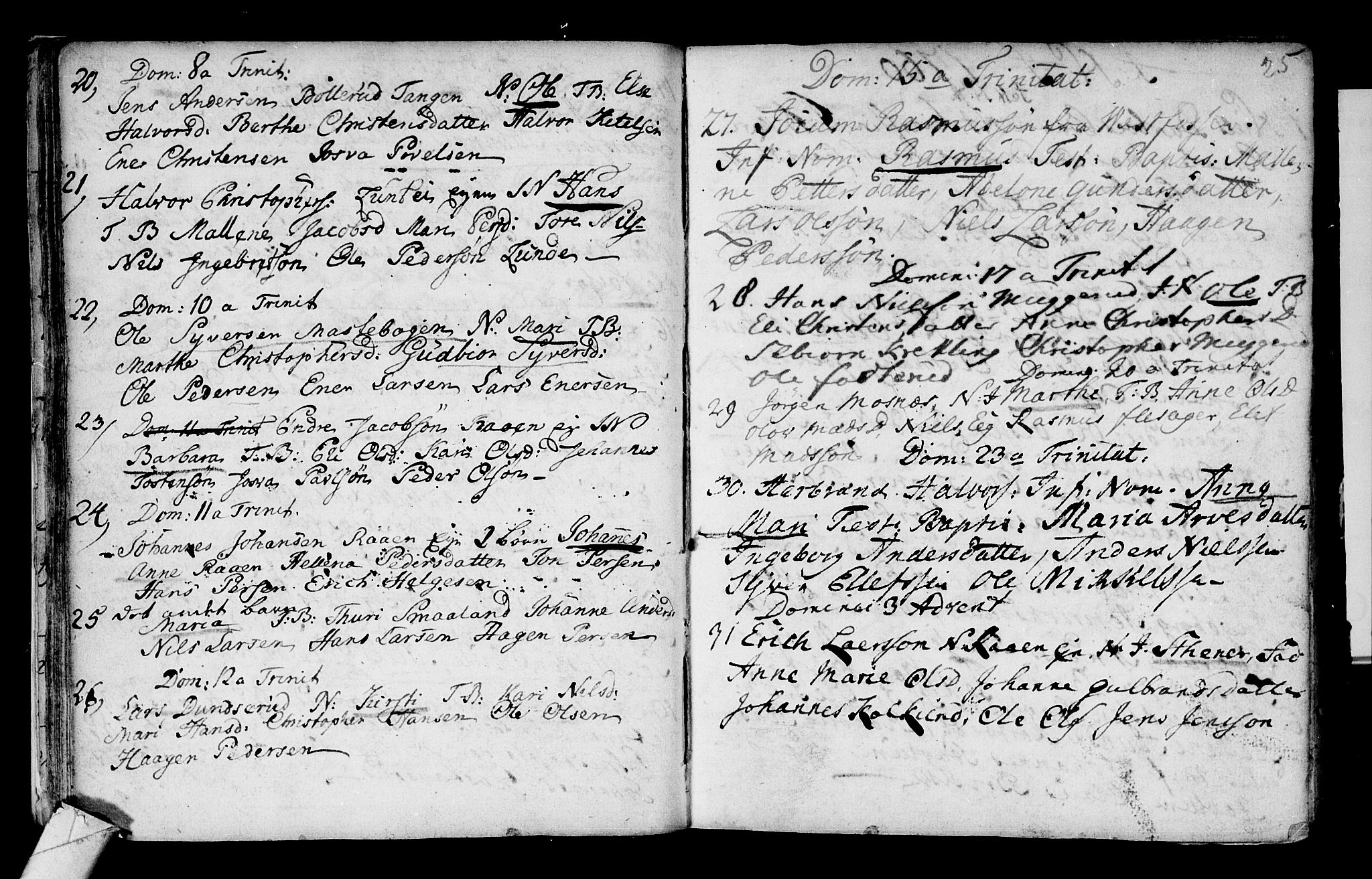 Fiskum kirkebøker, AV/SAKO-A-15/G/Ga/L0001: Parish register (copy) no. 1, 1751-1764, p. 25