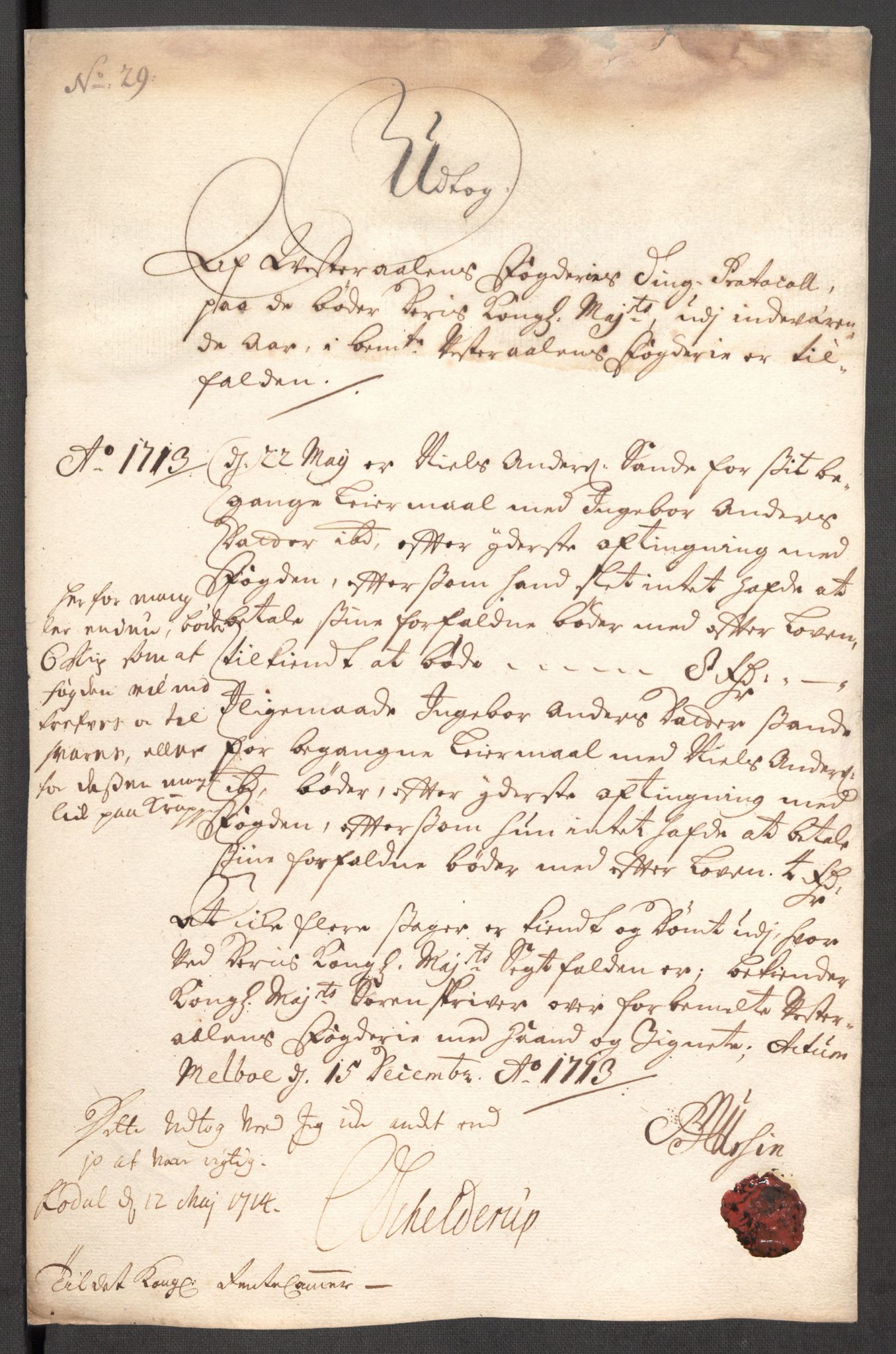 Rentekammeret inntil 1814, Reviderte regnskaper, Fogderegnskap, RA/EA-4092/R67/L4679: Fogderegnskap Vesterålen, Andenes og Lofoten, 1711-1713, p. 235