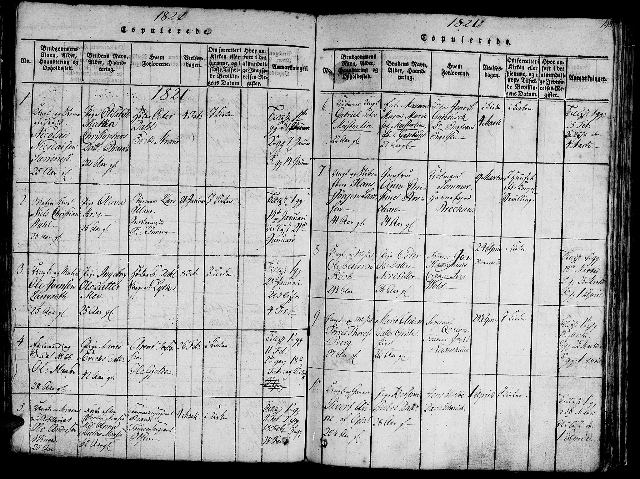 Ministerialprotokoller, klokkerbøker og fødselsregistre - Sør-Trøndelag, SAT/A-1456/602/L0135: Parish register (copy) no. 602C03, 1815-1832, p. 198