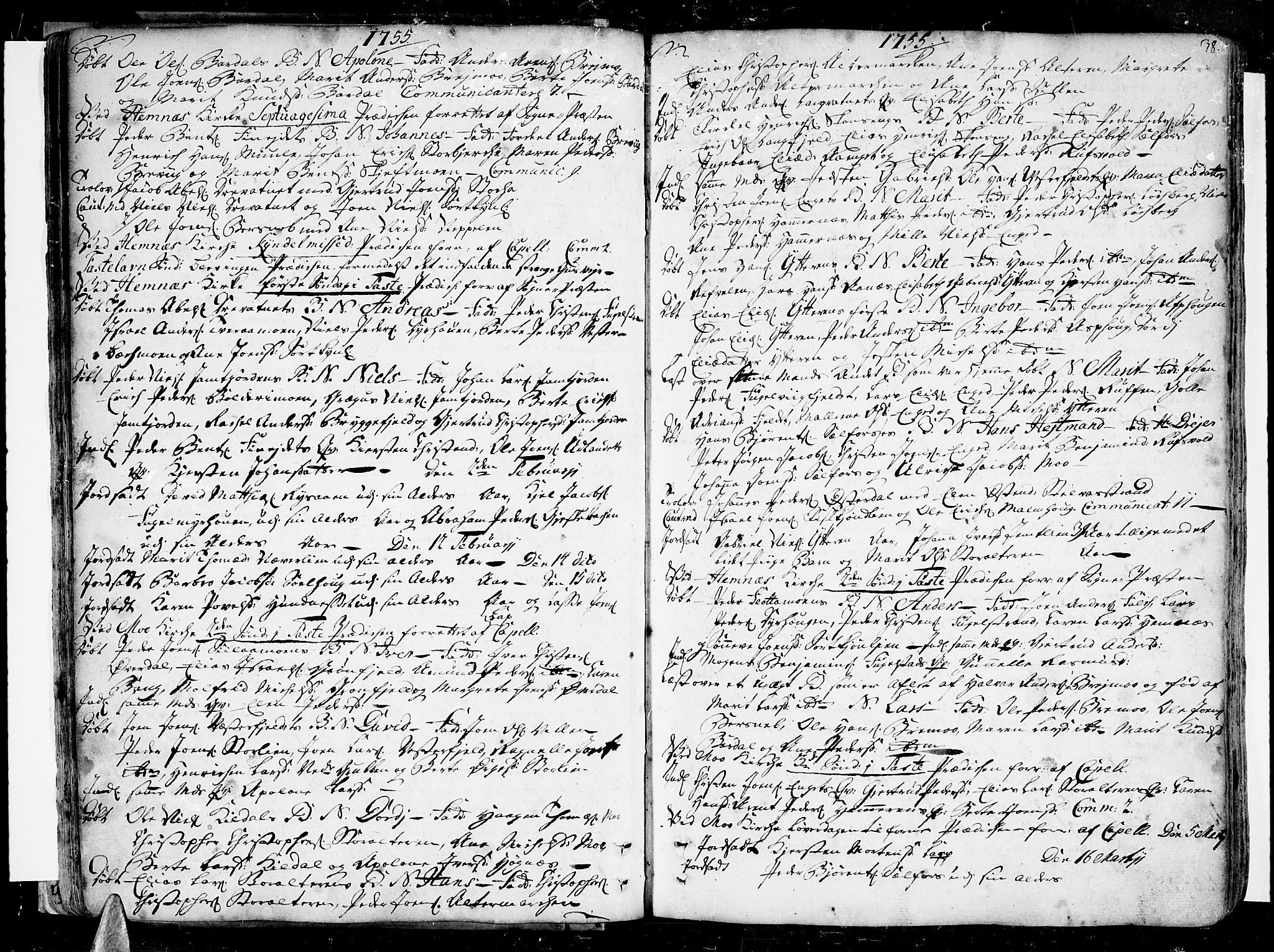 Ministerialprotokoller, klokkerbøker og fødselsregistre - Nordland, SAT/A-1459/825/L0348: Parish register (official) no. 825A04, 1752-1788, p. 38
