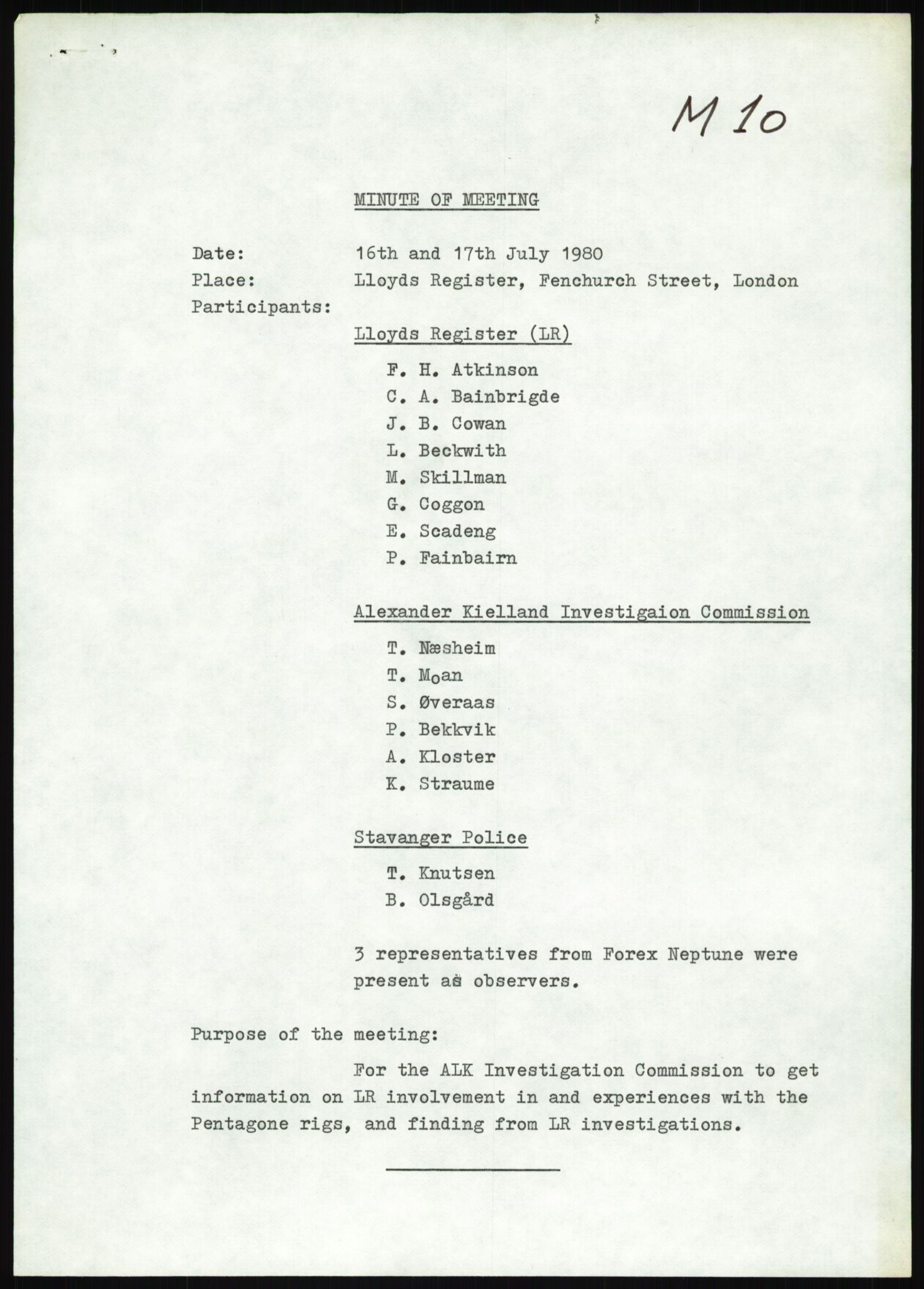 Justisdepartementet, Granskningskommisjonen ved Alexander Kielland-ulykken 27.3.1980, RA/S-1165/D/L0025: I Det norske Veritas (Doku.liste + I6, I12, I18-I20, I29, I32-I33, I35, I37-I39, I42)/J Department of Energy (J11)/M Lloyds Register(M6, M8-M10)/T (T2-T3/ U Stabilitet (U1-U2)/V Forankring (V1-V3), 1980-1981, p. 462