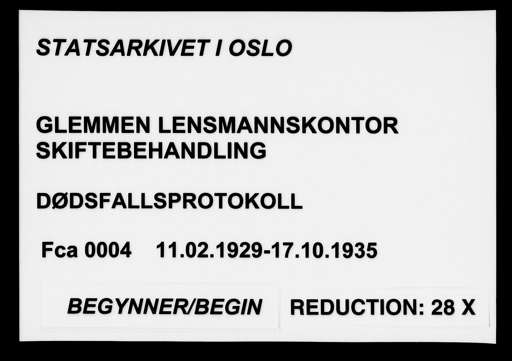 Glemmen lensmannskontor, AV/SAO-A-10123/H/Ha/Haa/L0004: Dødsfallsprotokoll, 1929-1935