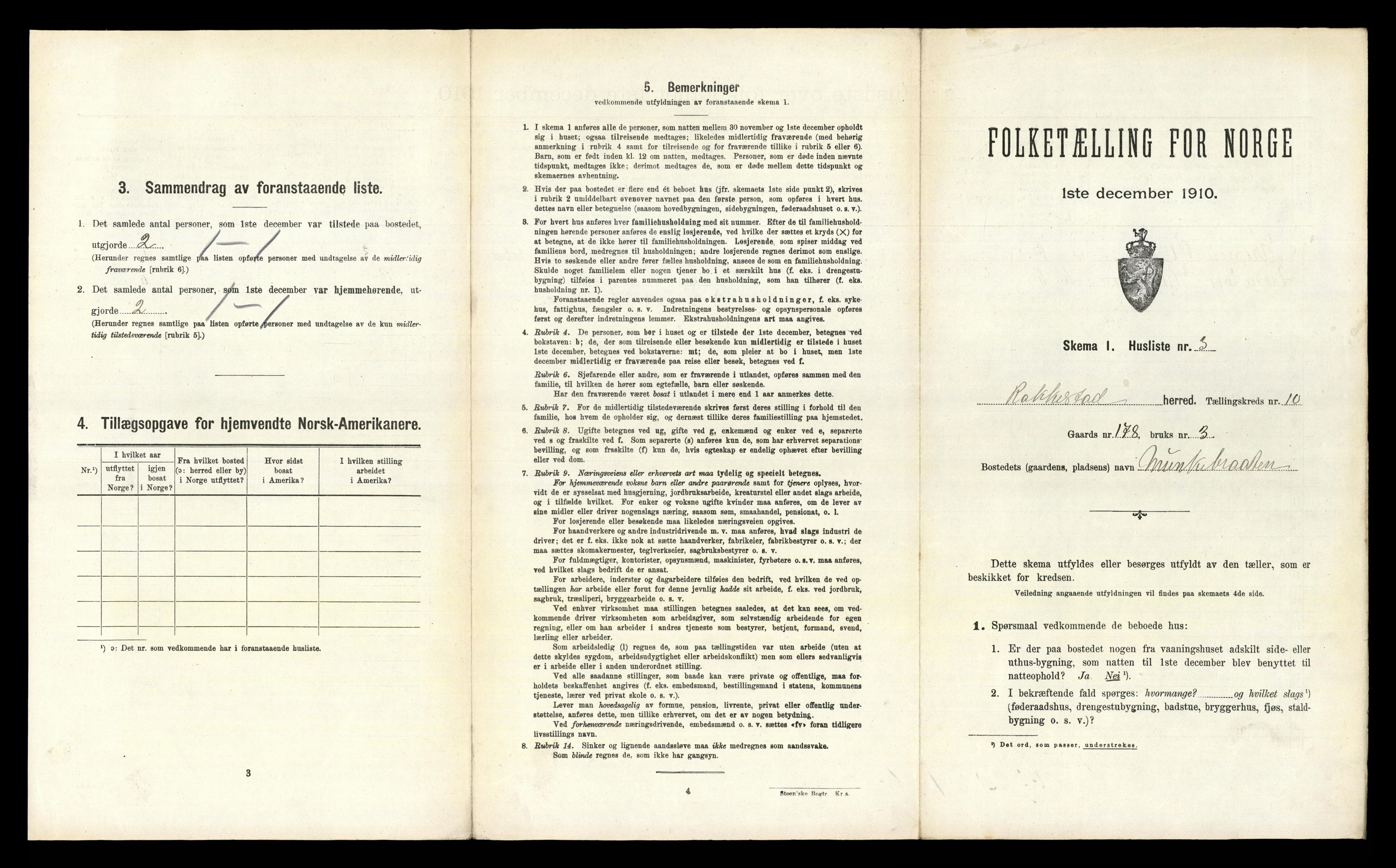 RA, 1910 census for Rakkestad, 1910, p. 1503