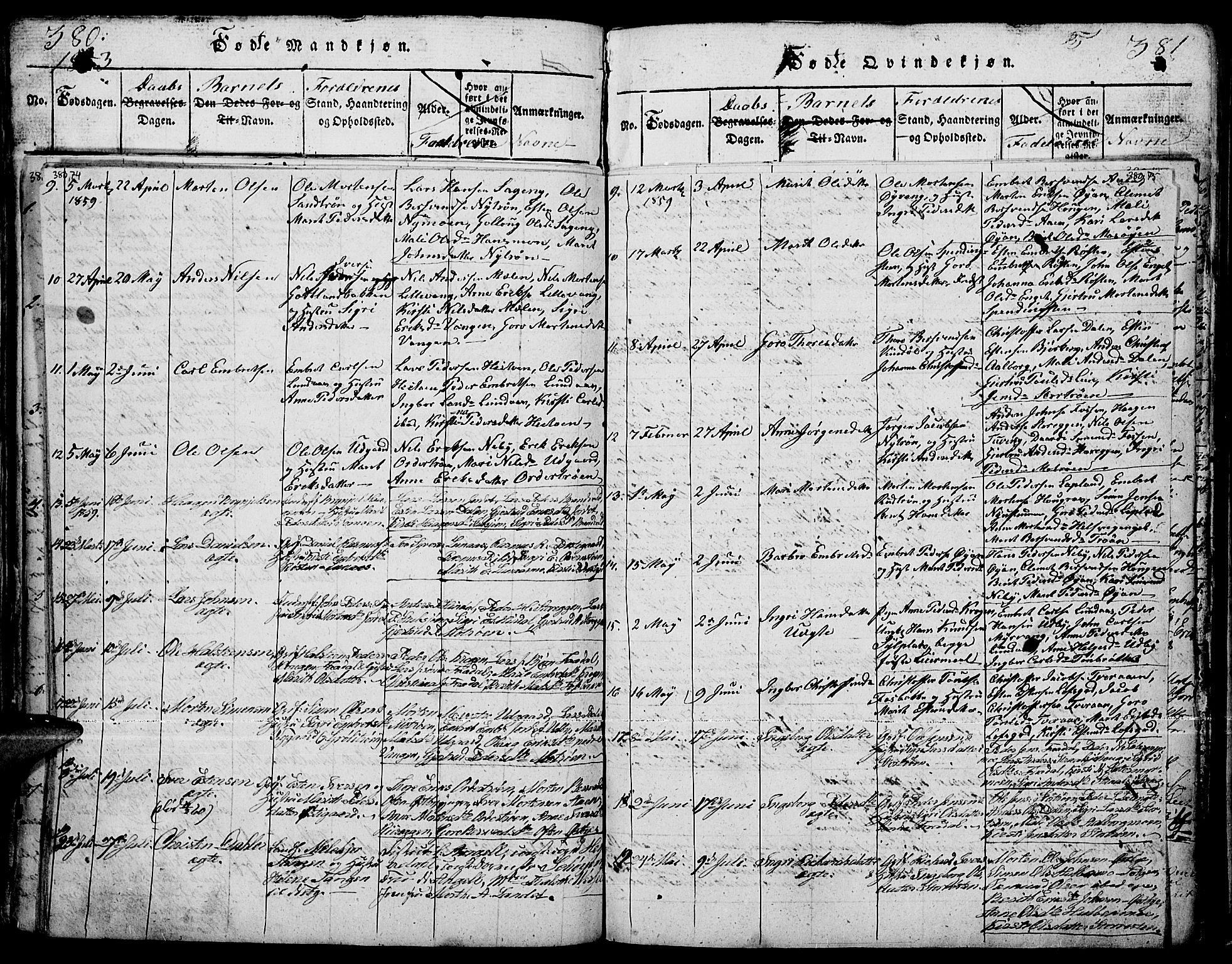 Tynset prestekontor, AV/SAH-PREST-058/H/Ha/Hab/L0001: Parish register (copy) no. 1, 1814-1859