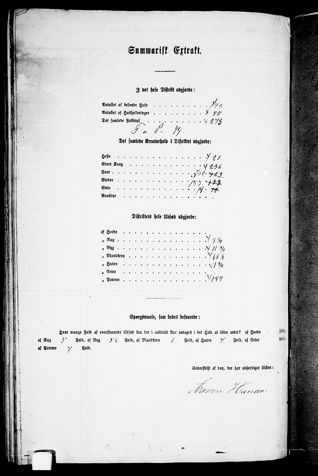 RA, 1865 census for Evje, 1865, p. 117